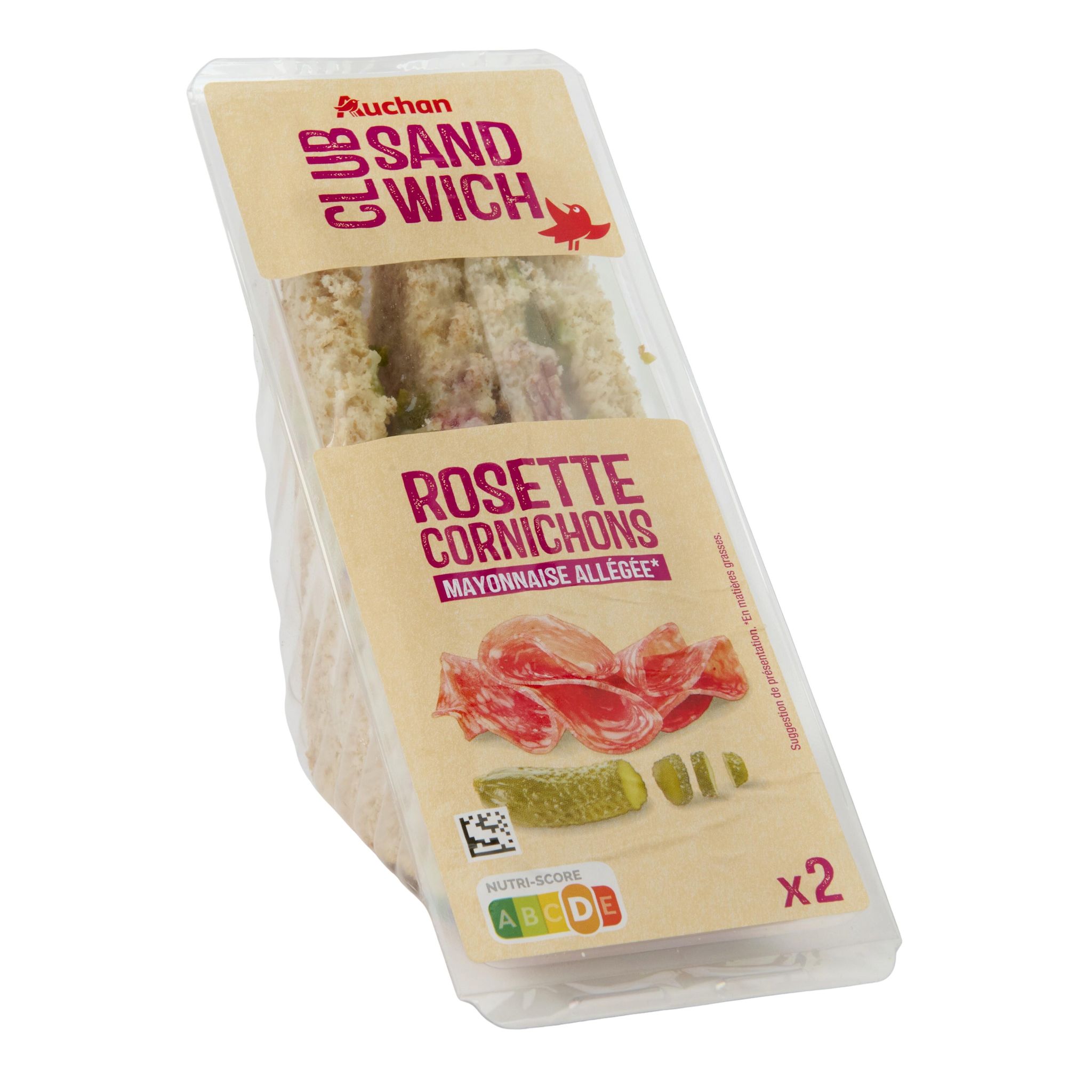 Voir la diapositive 3 : AUCHAN Sandwich rosette au beurre 125g