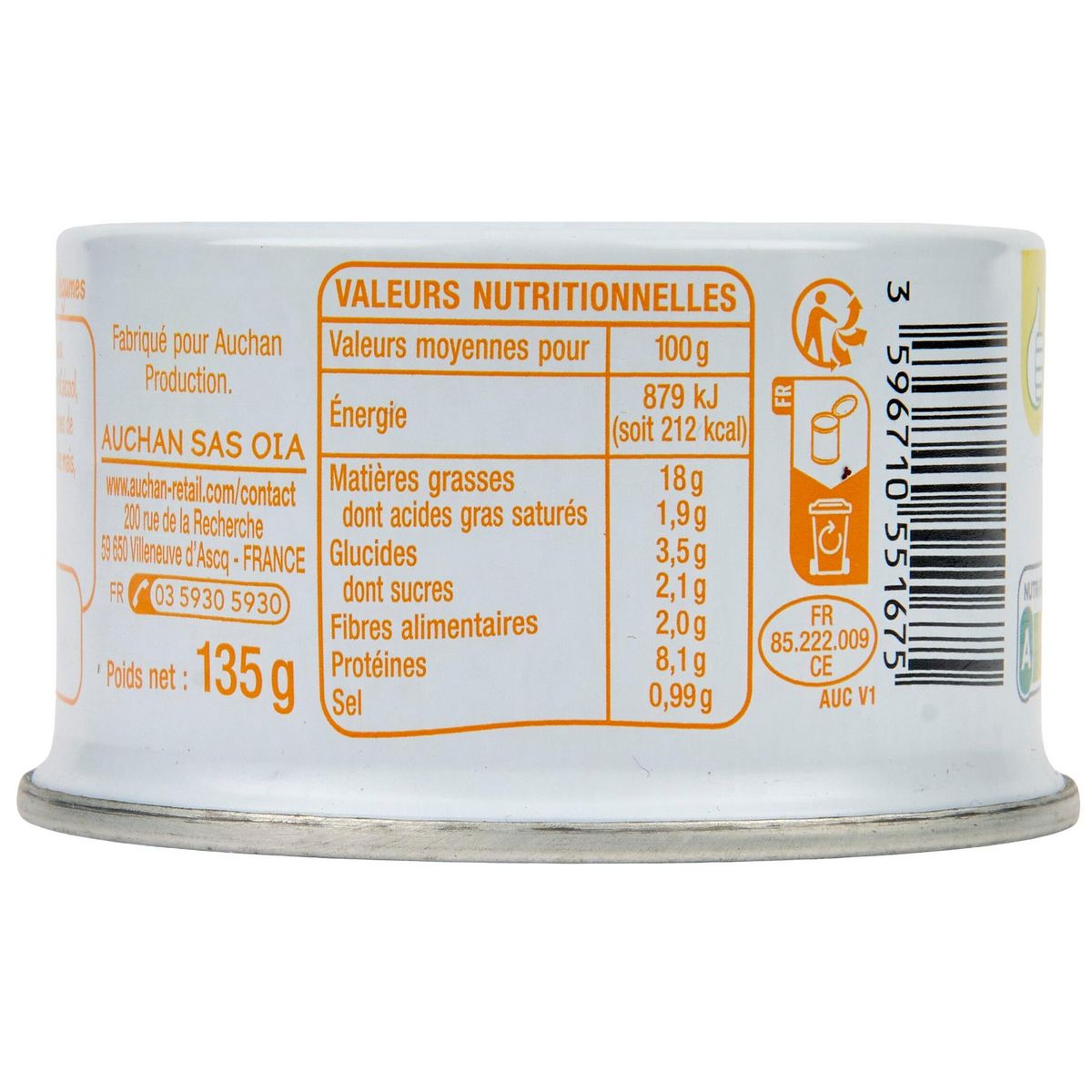 POUCE Thon à la mayonnaise 135g