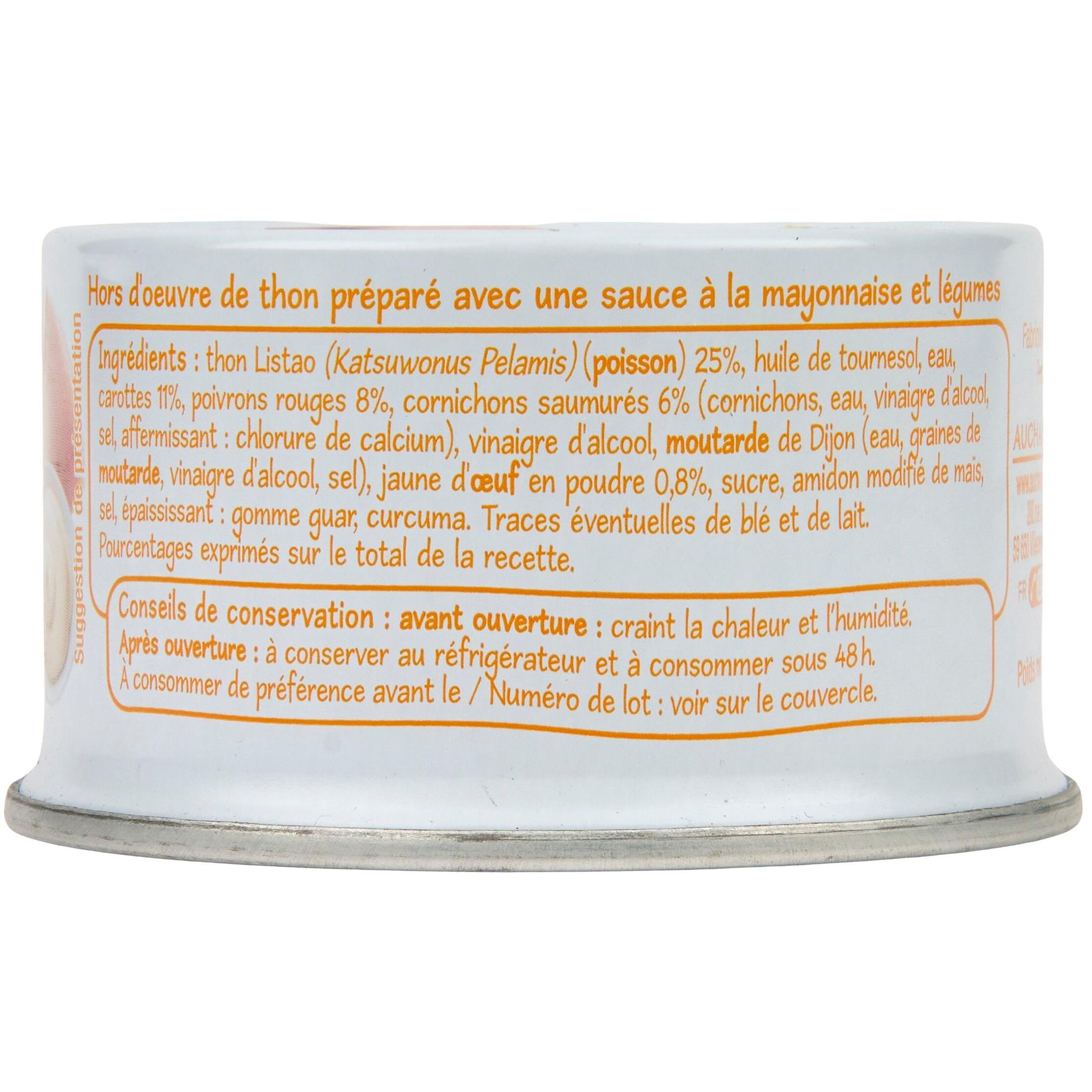 Voir la diapositive 4 : POUCE Thon à la mayonnaise 135g