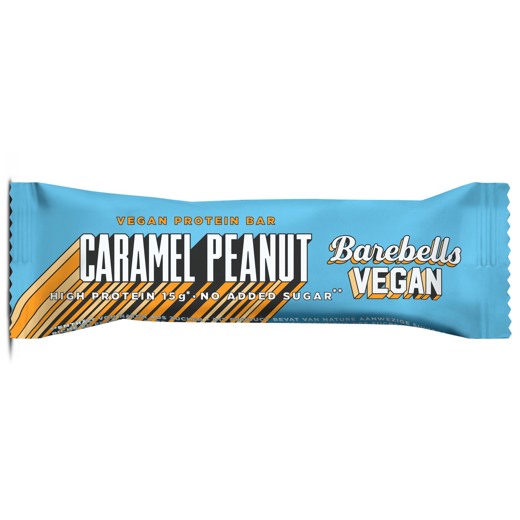 BAREBELLS Barres de céréales au caramel et cacahuètes 55g