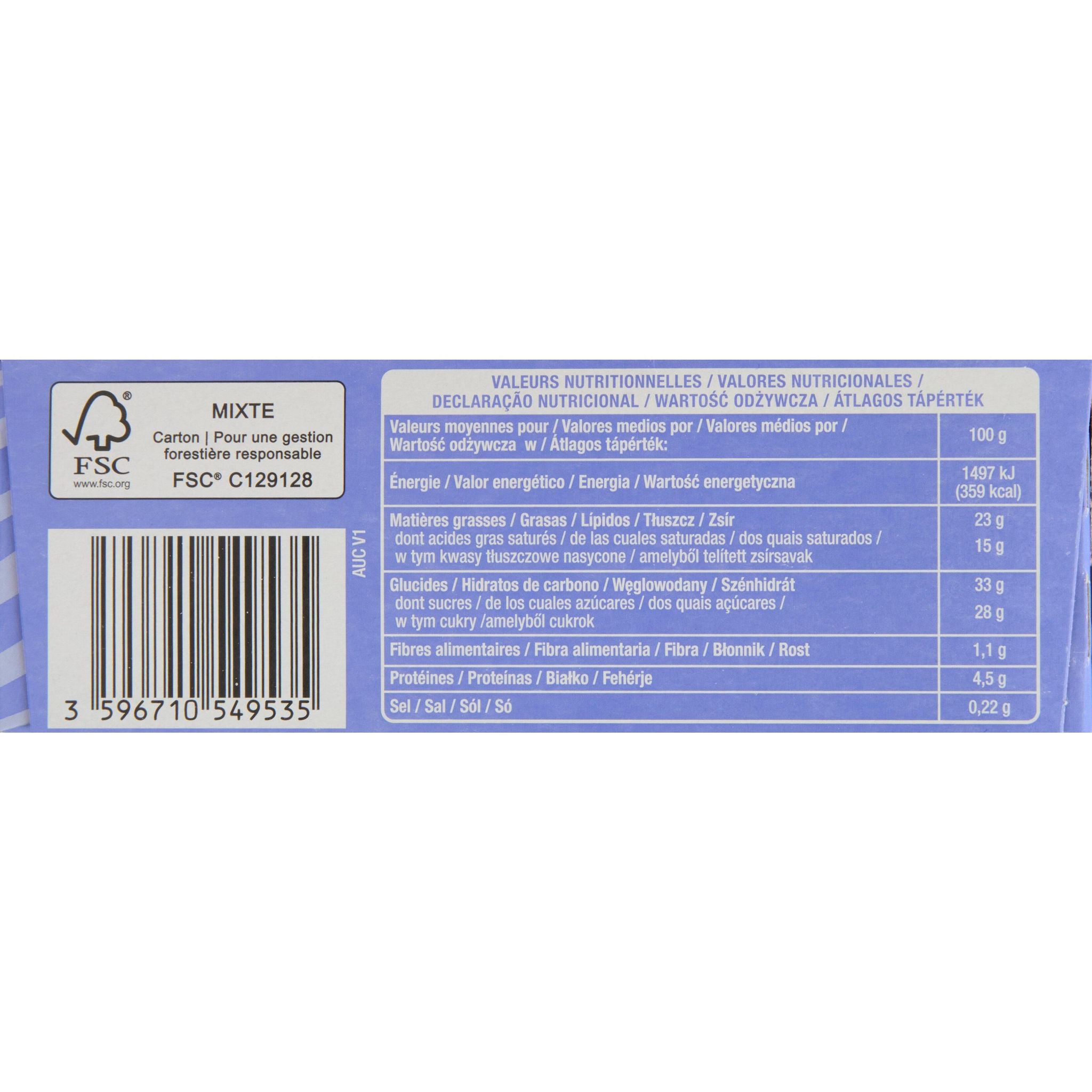 Voir la diapositive 4 : AUCHAN Mini bâtonnet glacé vanille amande 6 pièces 228g