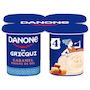 Voir la diapositive 2 : DANONE Yaourt à la grecque au caramel pointe de sel 4x110g