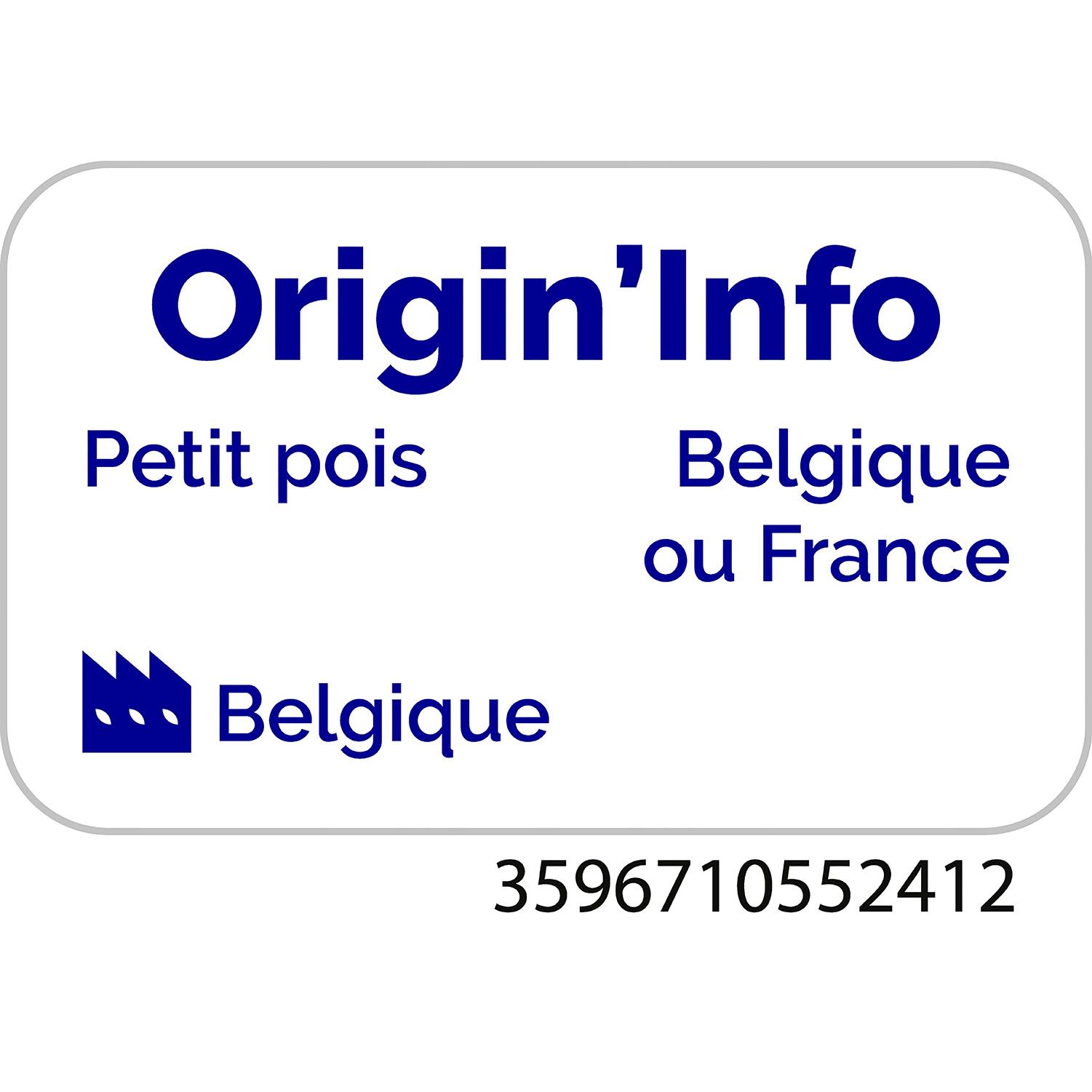 Voir la diapositive 3 : POUCE Petits pois fins 5 portions 1kg