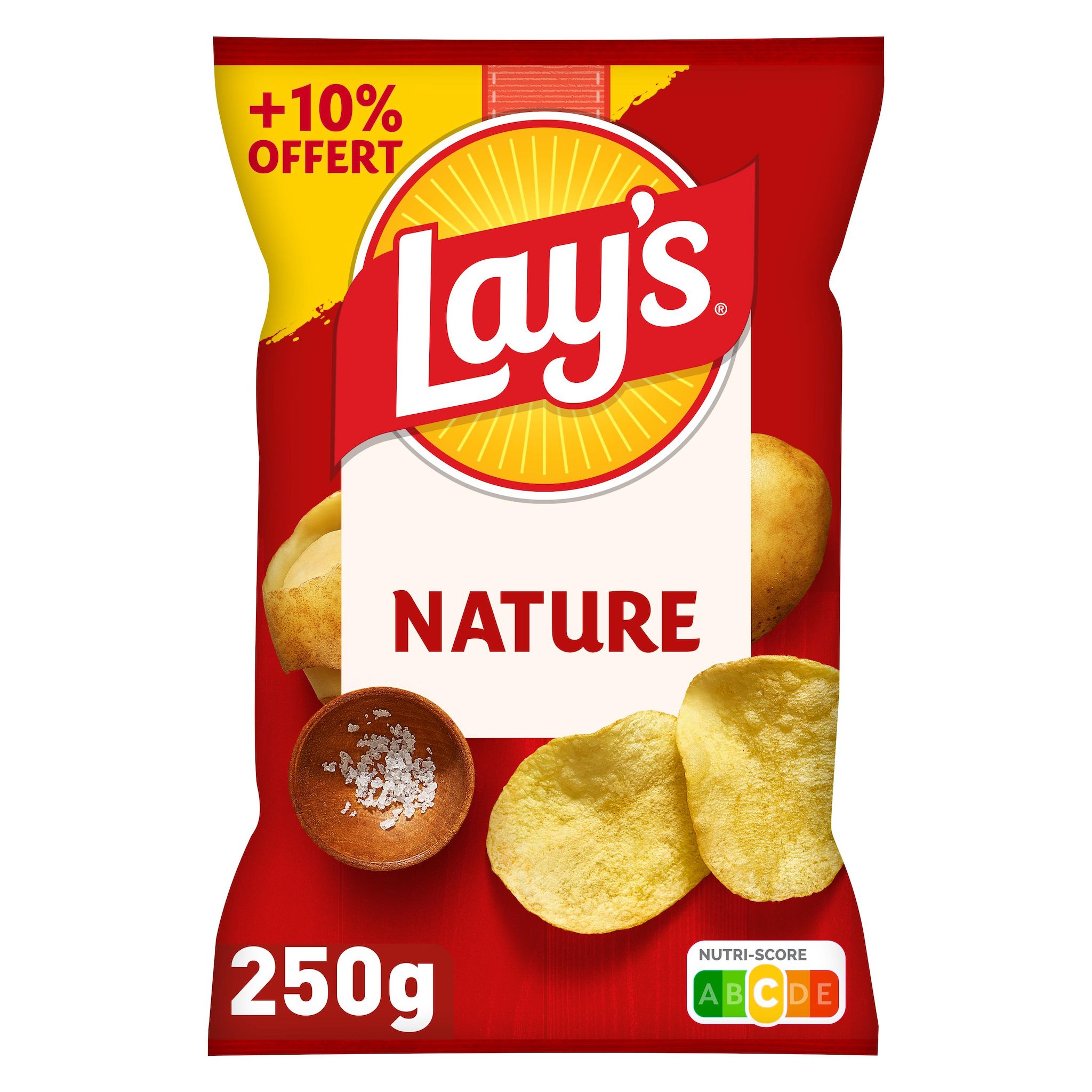 LAY'S Chips nature 250g + 10% offert