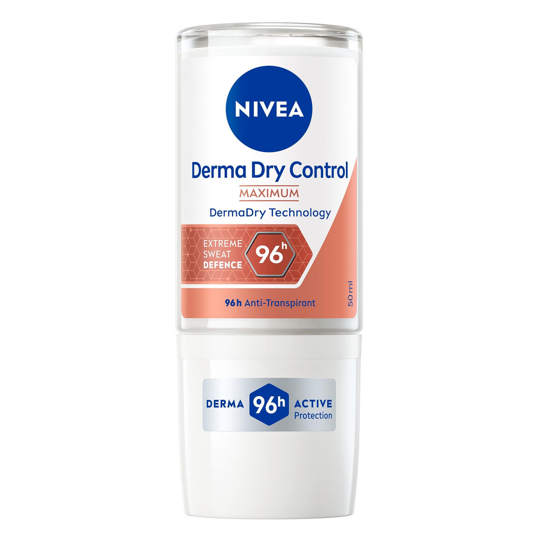 NIVEA Derma dry control Déodorant 96h anti transpirant 50ml