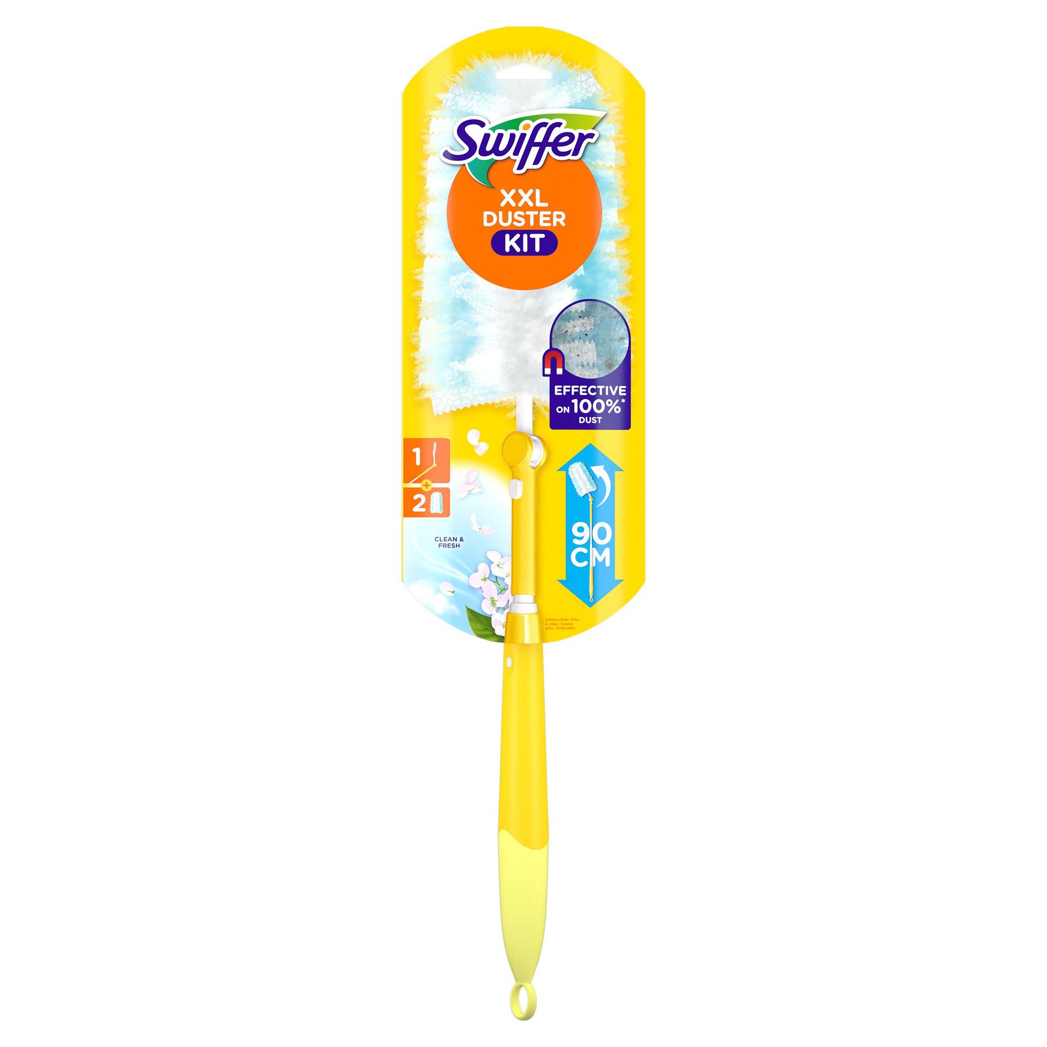 Voir la diapositive 2 : SWIFFER Plumeaux système anti-poussière XXL 1 pièce + 2 recharges