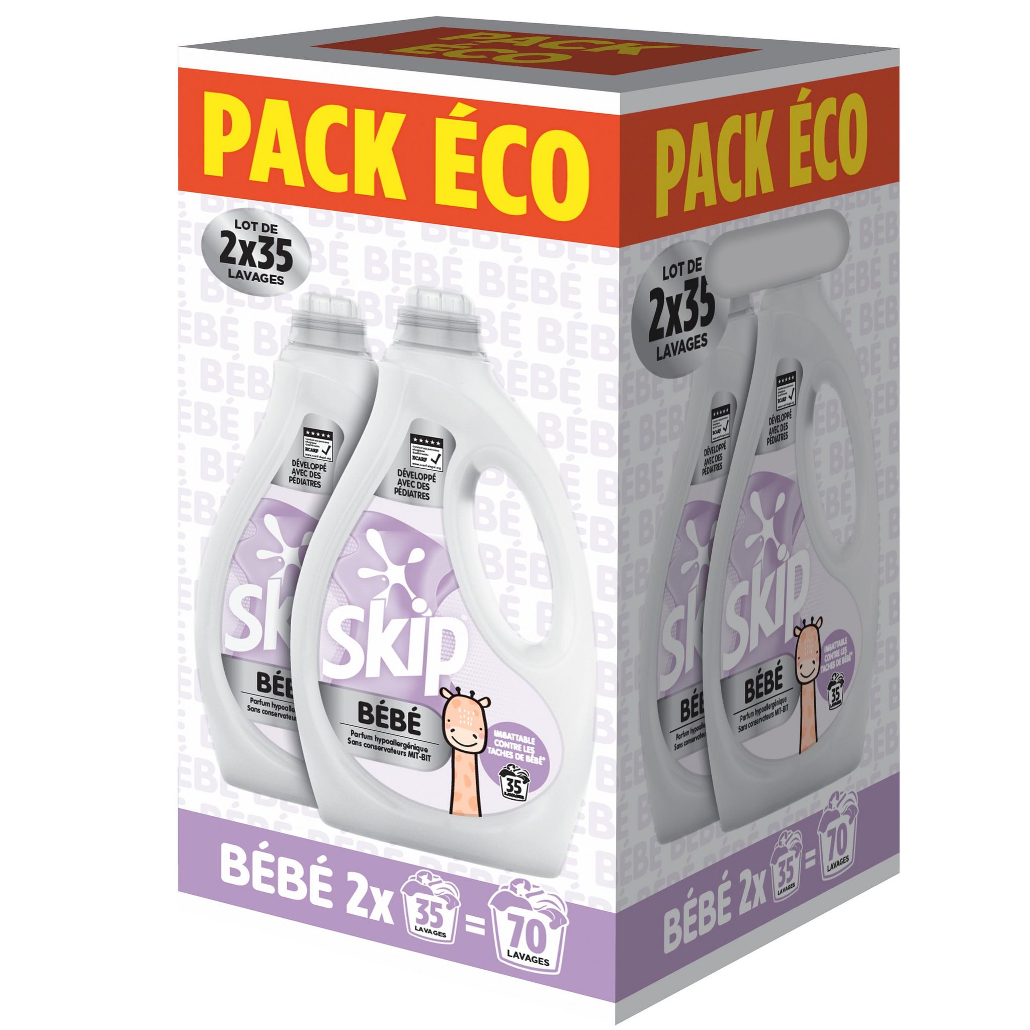 SKIP Lessive liquide bébé 2,94l