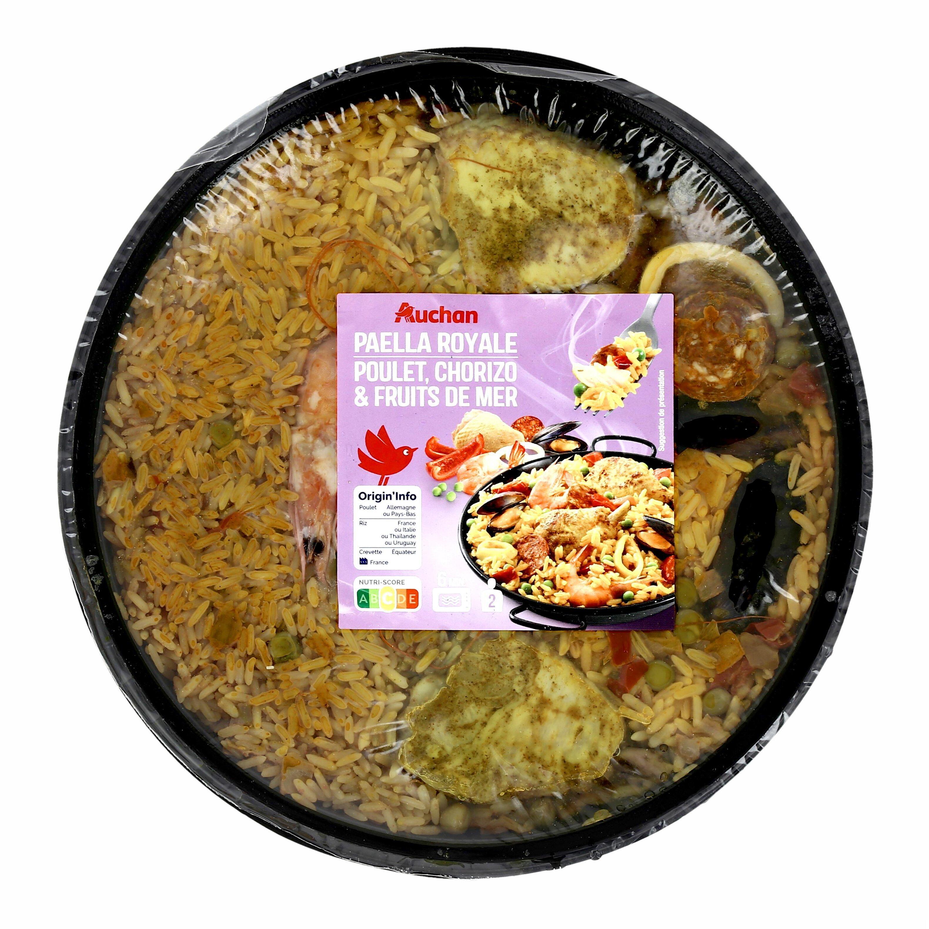 Voir la diapositive 3 : AUCHAN Paëlla royale familiale 800g