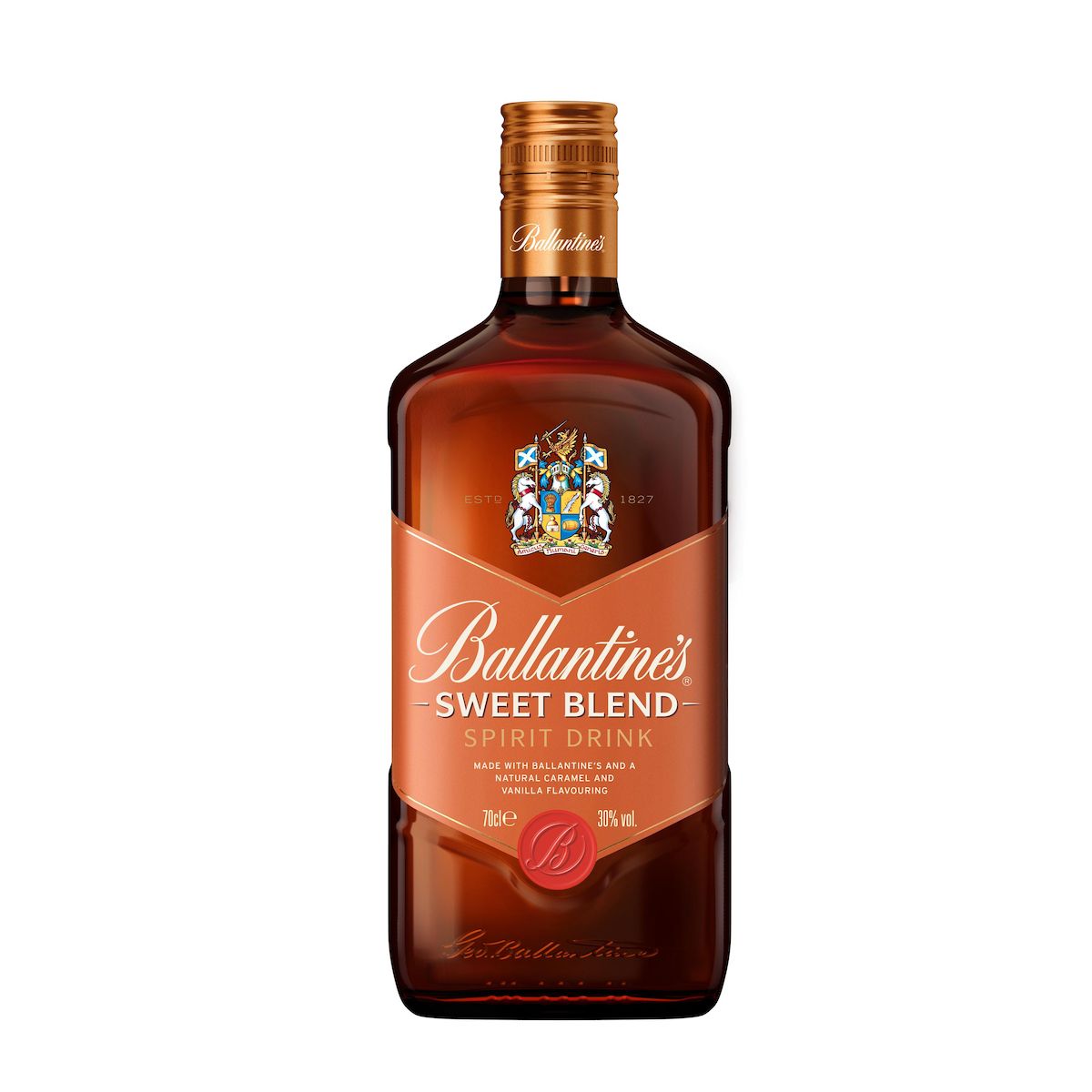 BALLANTINES Boisson spiritueuse à base de whisky sweet blend goût caramel vanille 30% 70cl