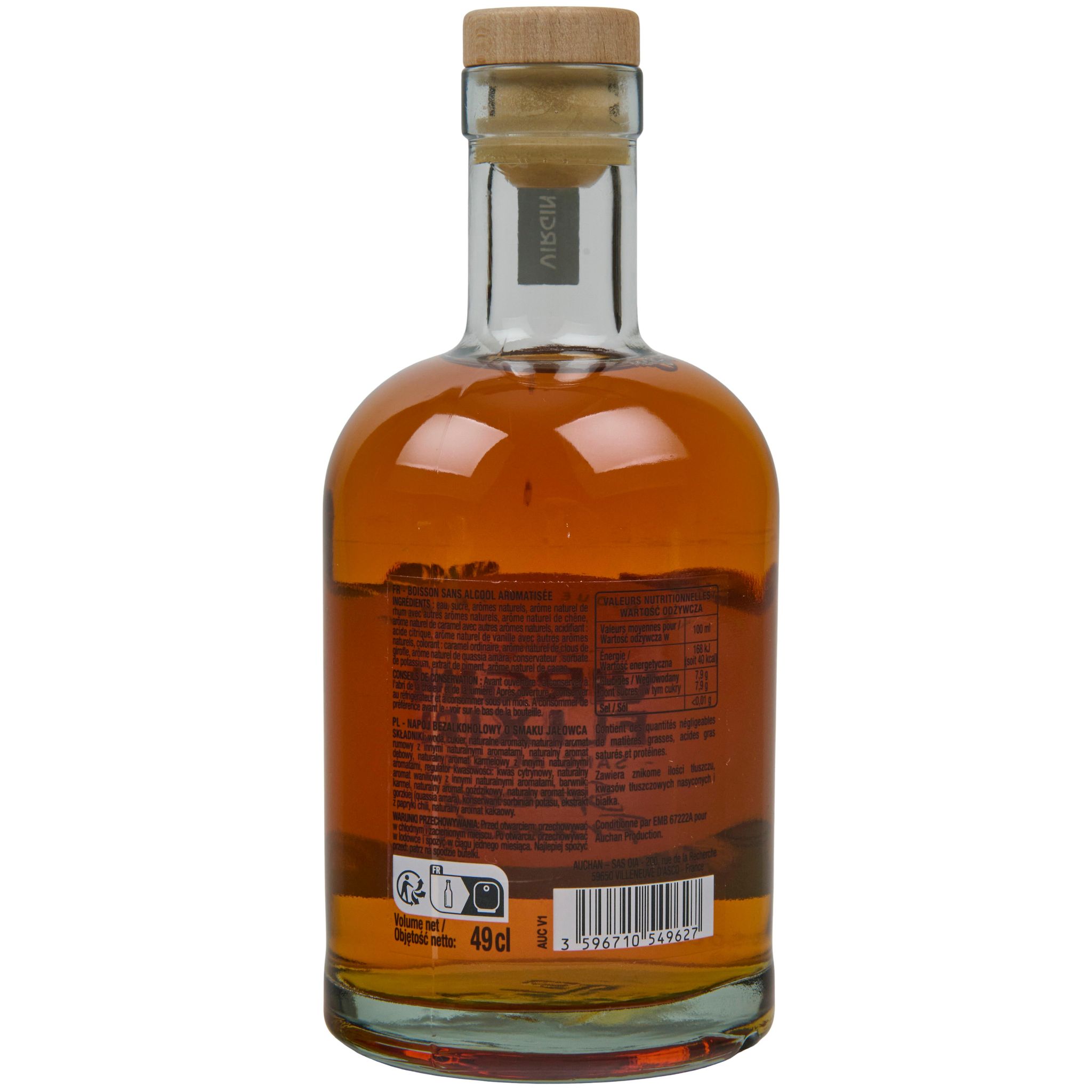 Voir la diapositive 2 : VIRGIN ELIXIR Spiced Francky 0% 49cl