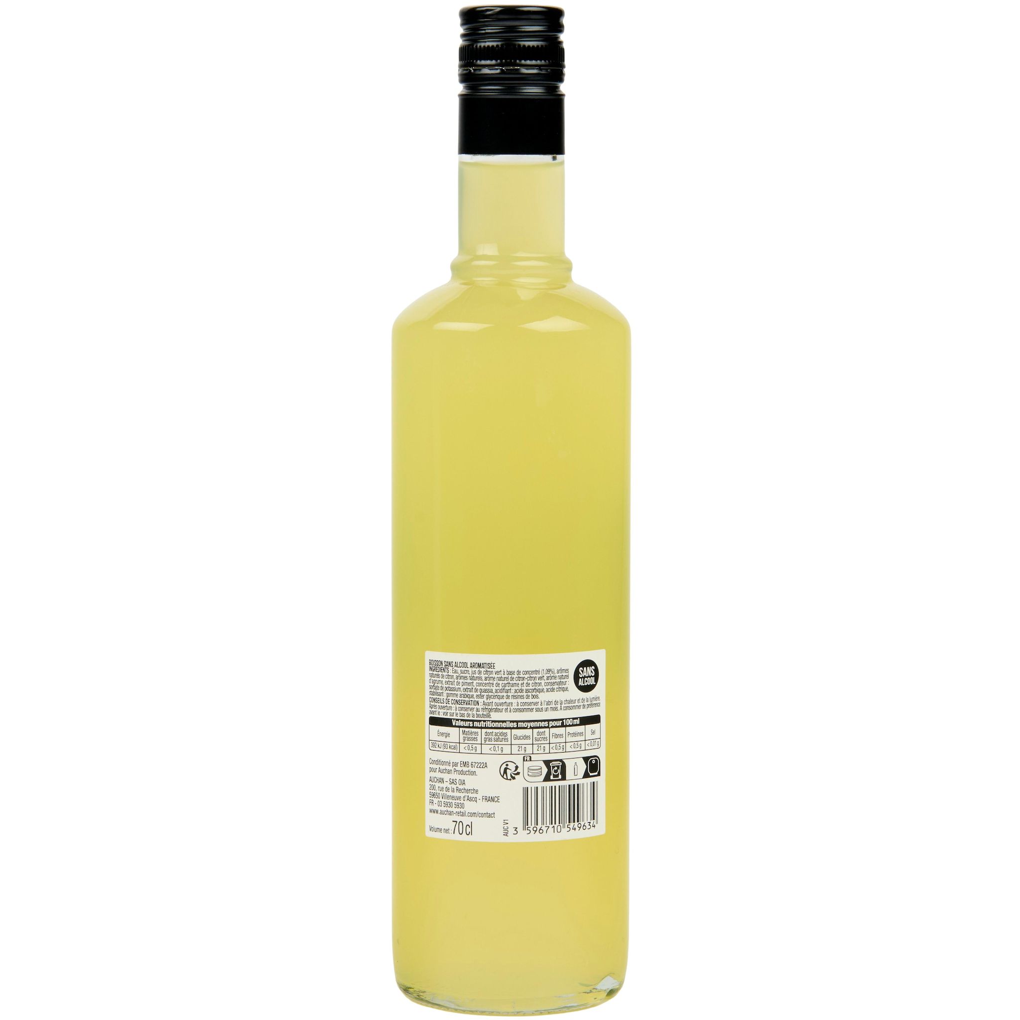 Voir la diapositive 3 : VIRGIN ELIXIR Limoncello 0% 70cl