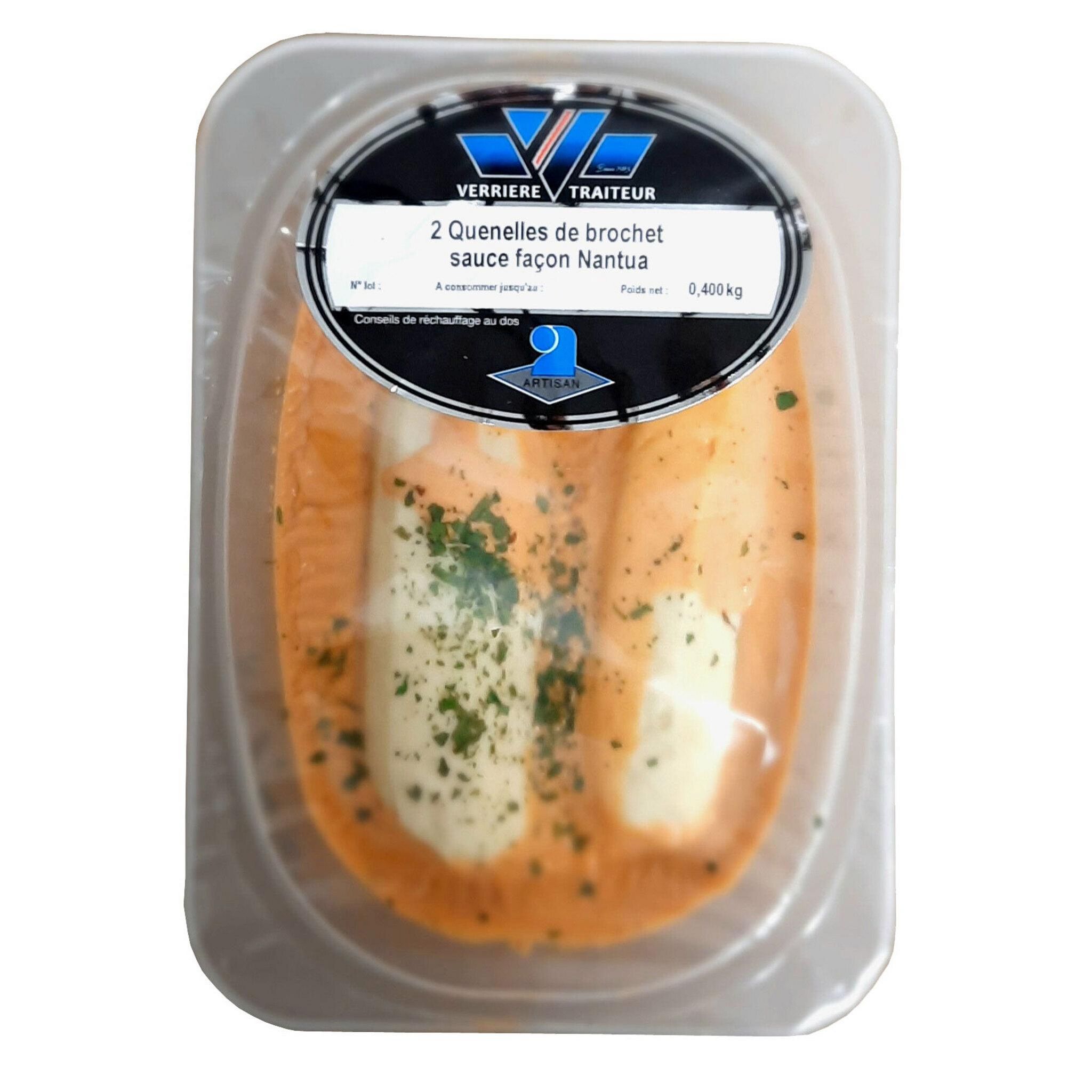 PATRICK VERRIERE Quenelle de brochet sauce façon Nantua 2 pièces 400g