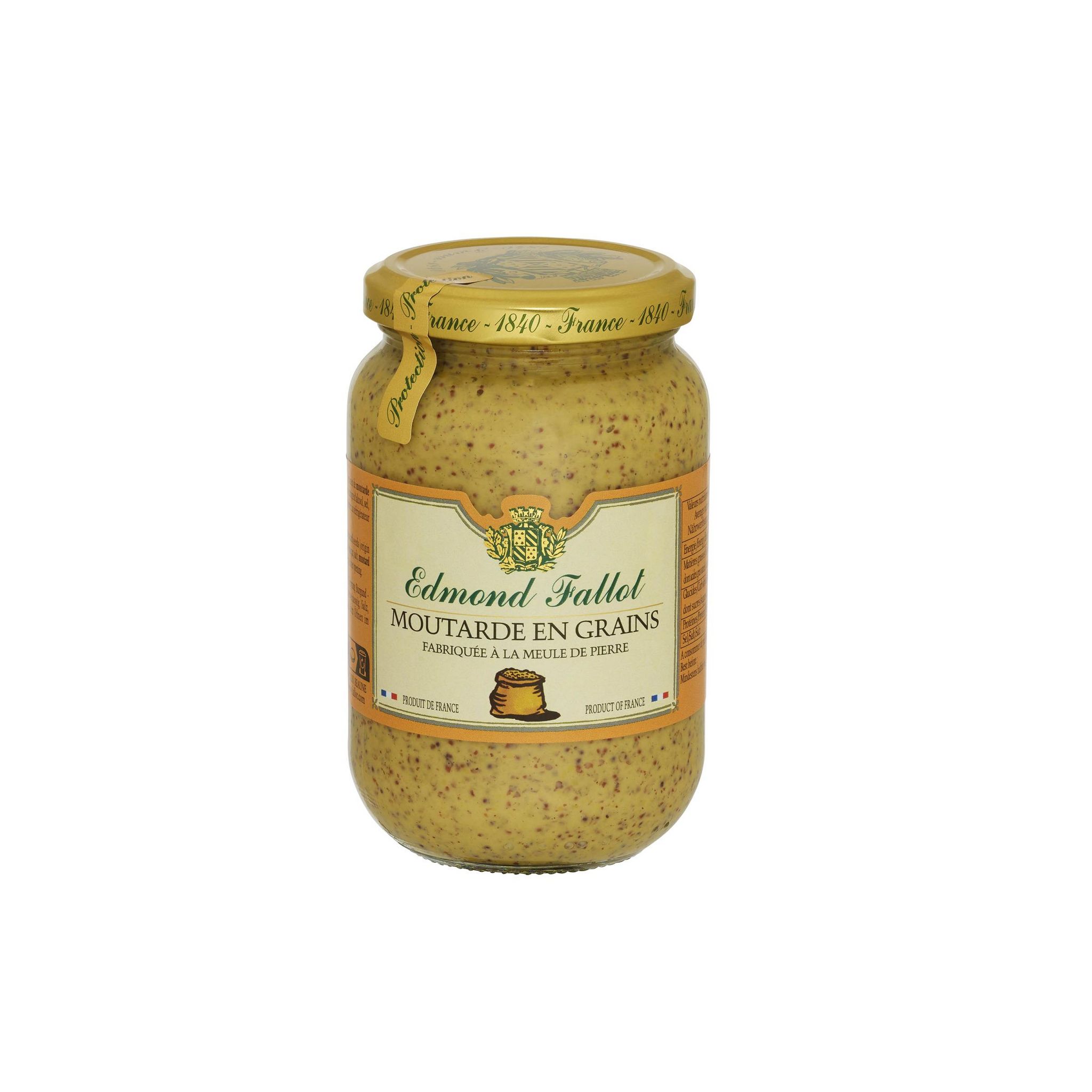 EDMOND FALLOT Moutarde en grains bocal 37cl 380g