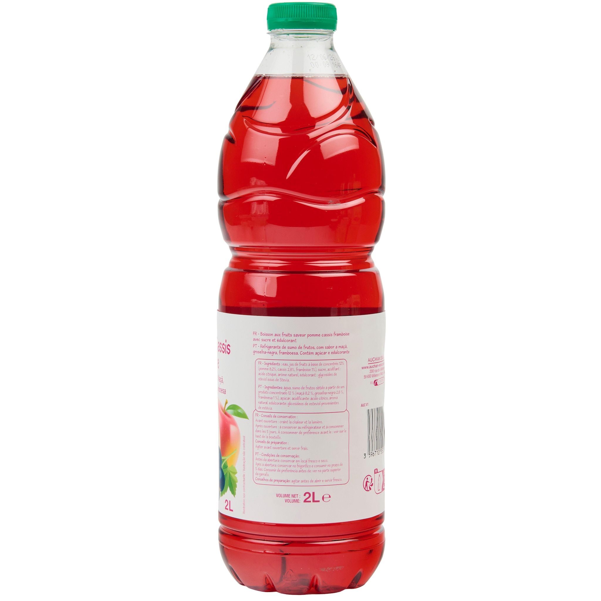 Voir la diapositive 3 : POUCE Jus de pomme cassis framboise 2l