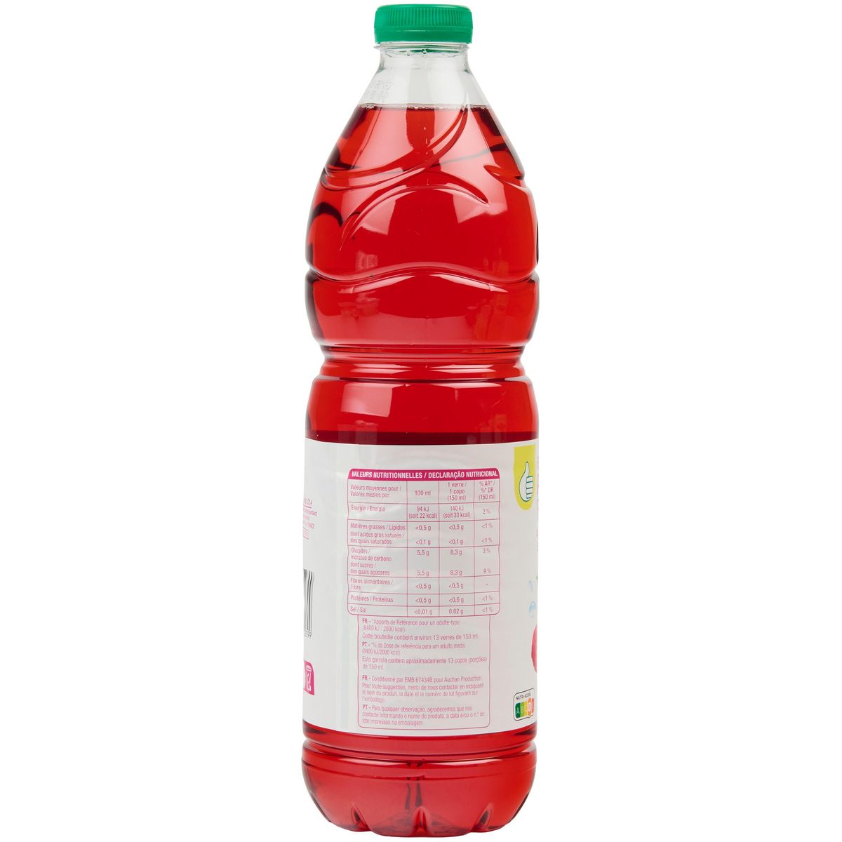 POUCE Jus de pomme cassis framboise 2l