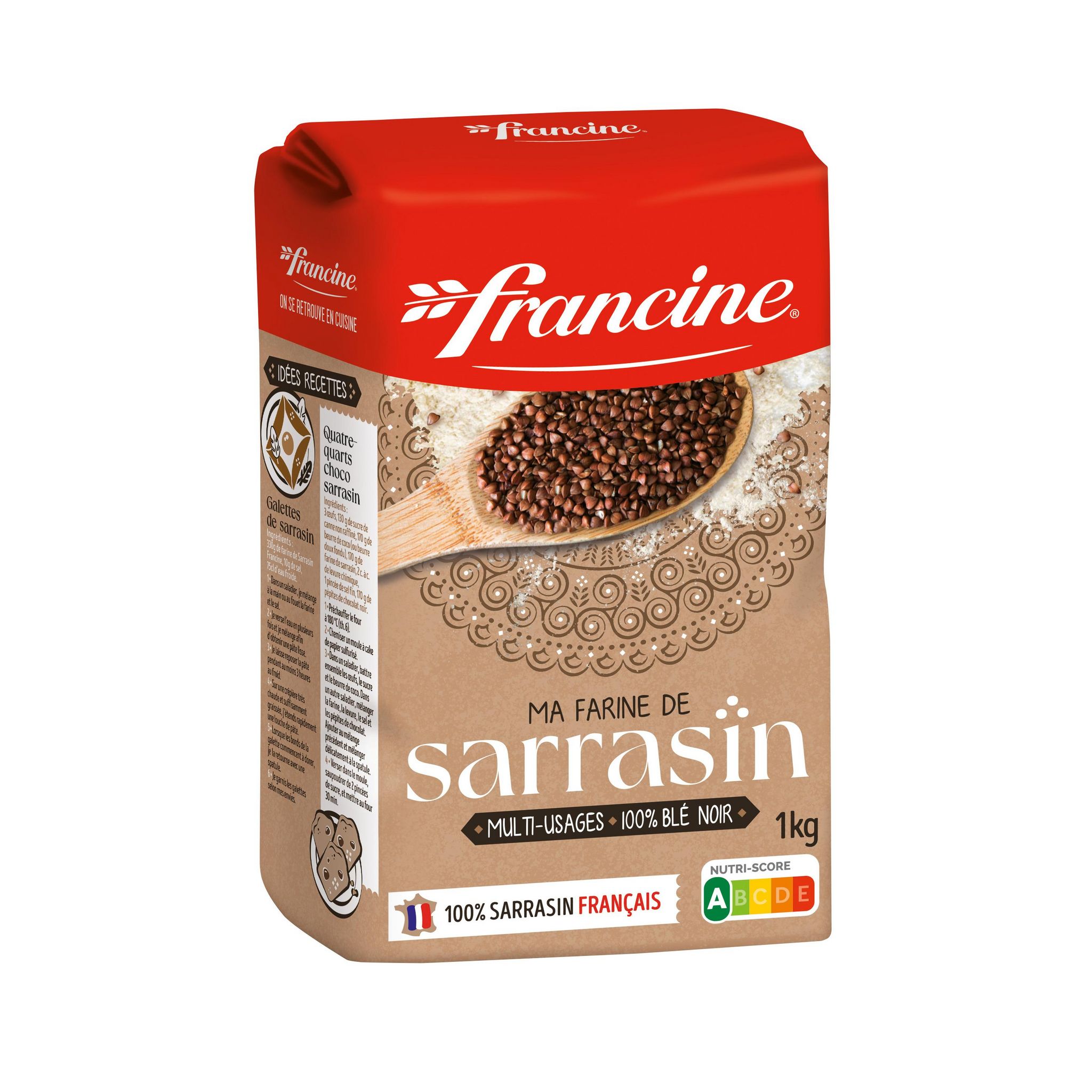 FRANCINE Farine de sarrasin multi-usages 1kg