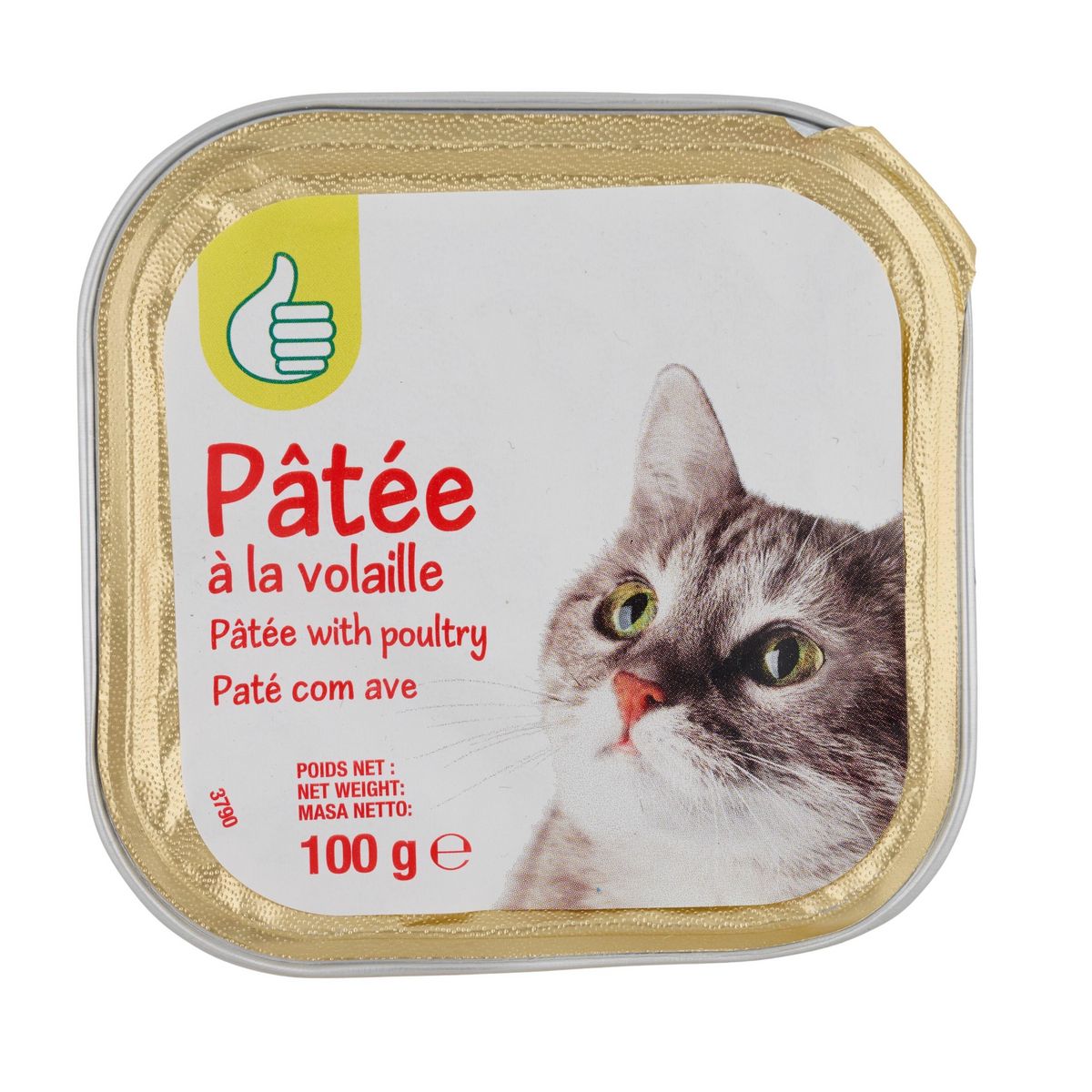 POUCE Barquette terrine à la volaille pour chat 1 pièce
