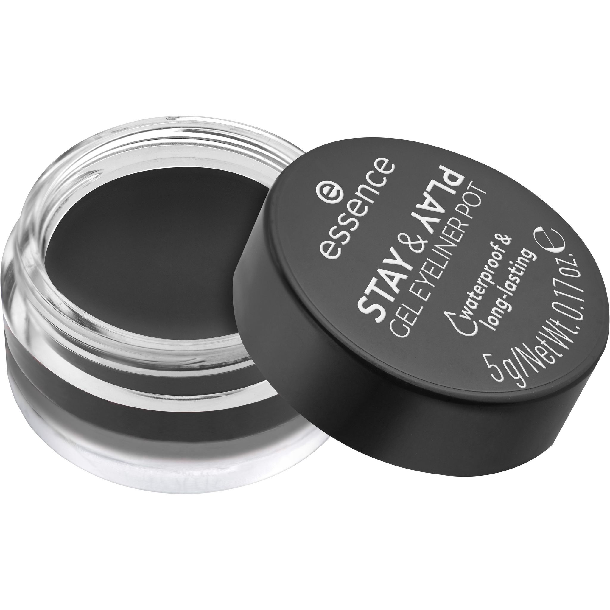 Voir la diapositive 2 : ESSENCE Stay & Play Gel eyeliner waterproof et long-lasting pot 5g