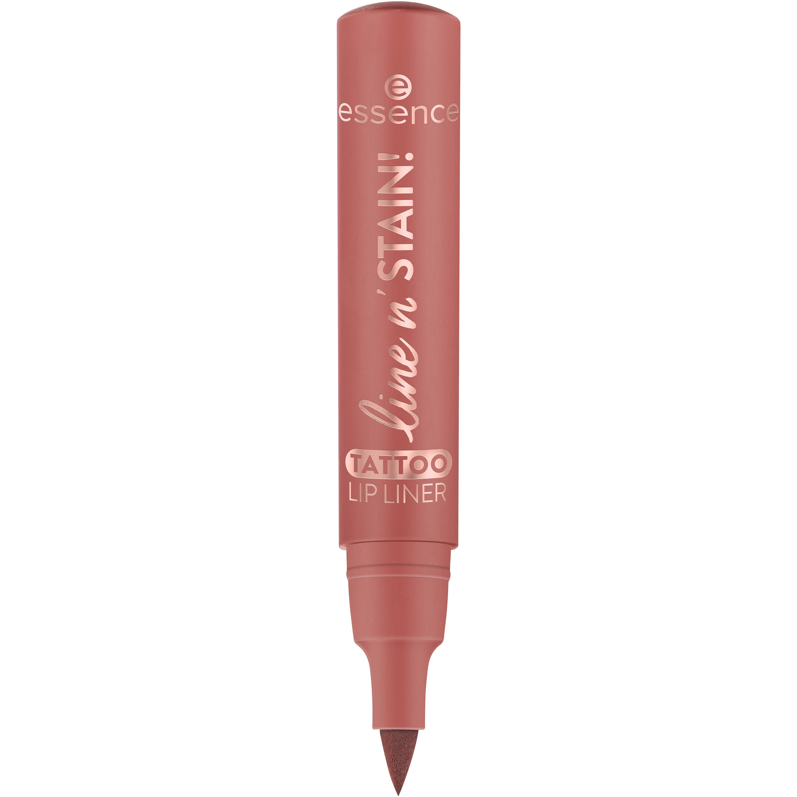 Voir la diapositive 2 : ESSENCE Line N' Stain Tattoo Lip Liner Crayon à lèvres 02 must have brown 1 pièce