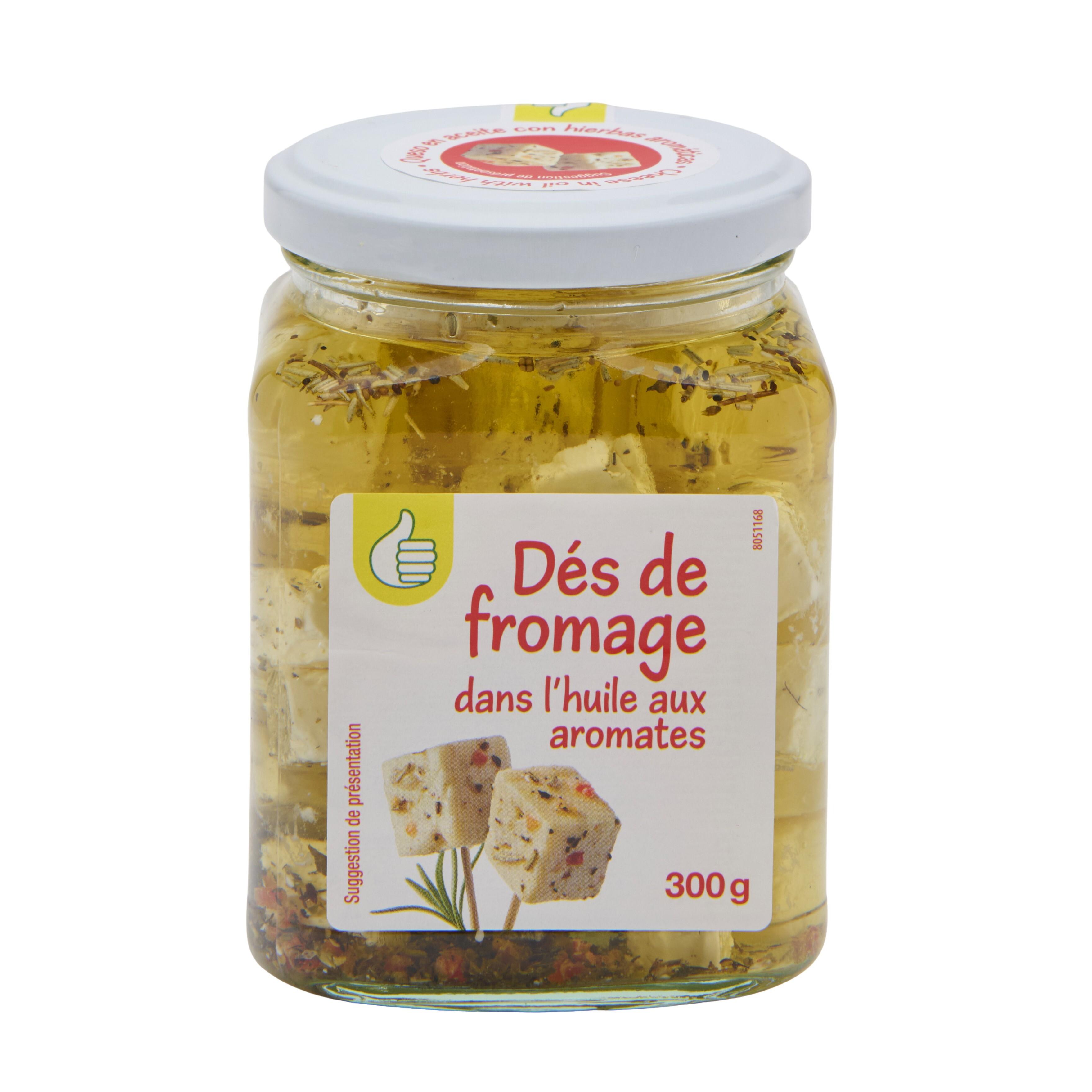 Voir la diapositive 3 : POUCE Dés de Fromage Dans L'huile 300g