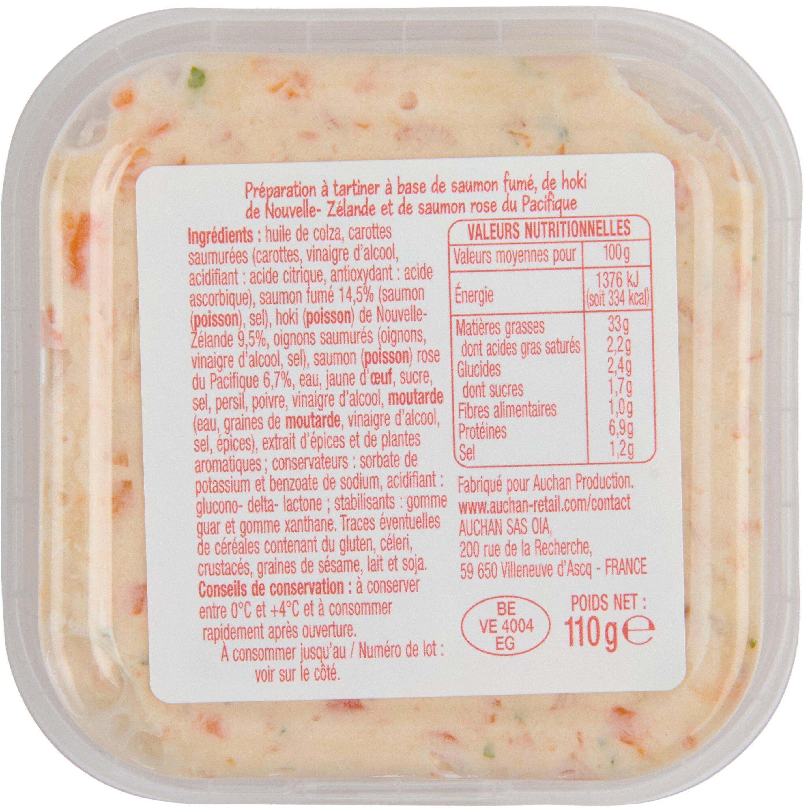 Voir la diapositive 3 : POUCE Tartinable de saumon fumé 110g
