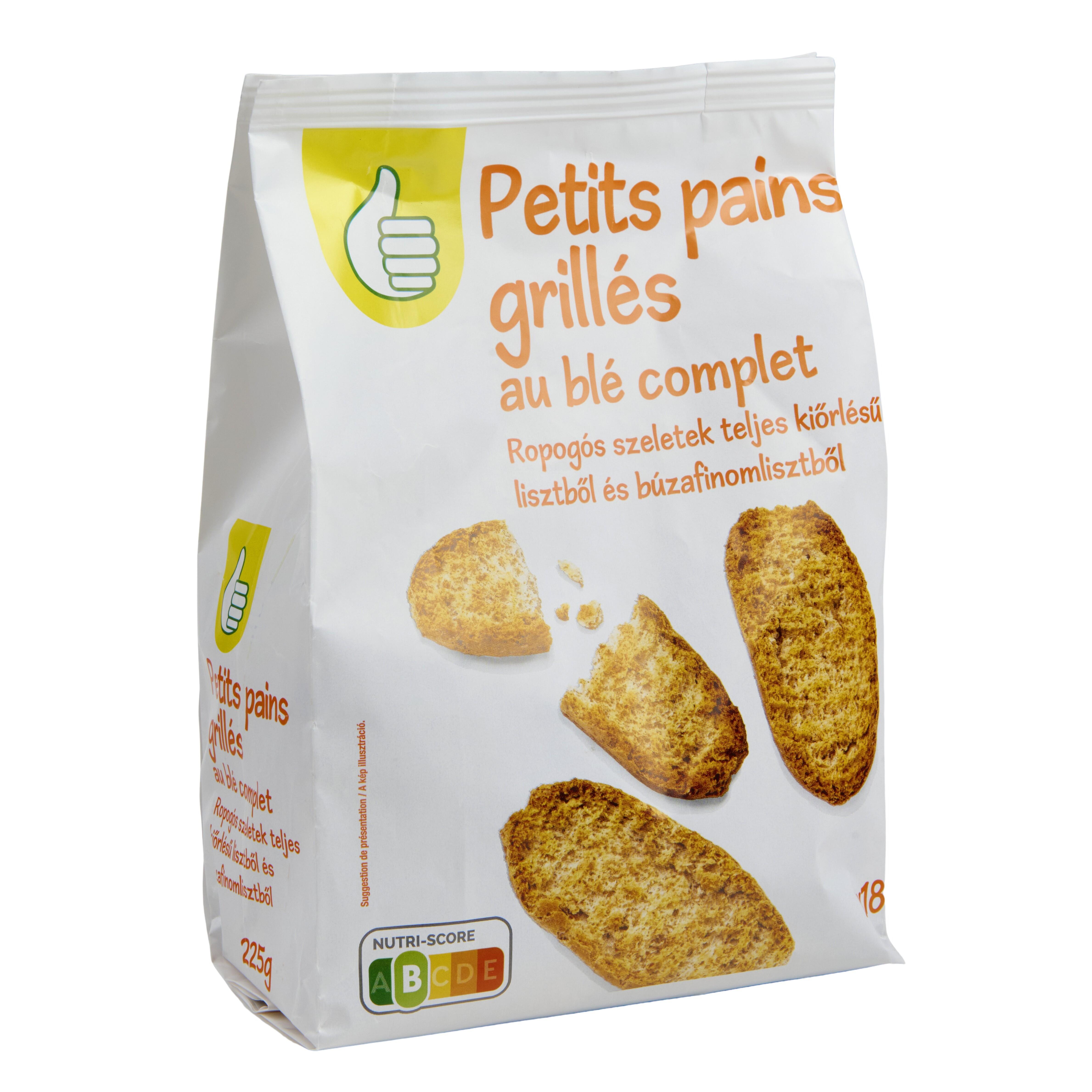 Voir la diapositive 3 : POUCE Petits pains grillés au blé complet 18 pièces 225g