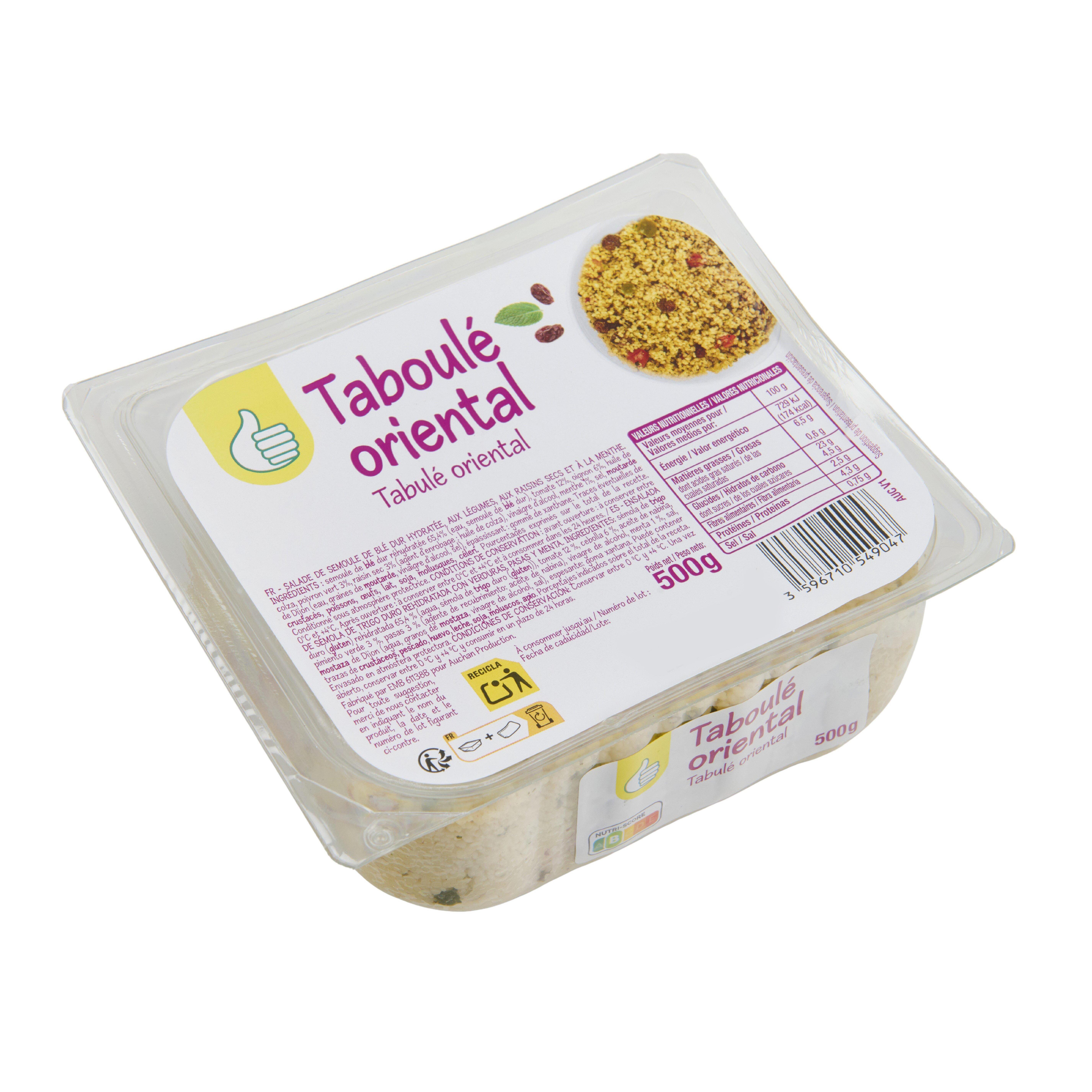 Voir la diapositive 2 : POUCE Taboulé oriental 500g
