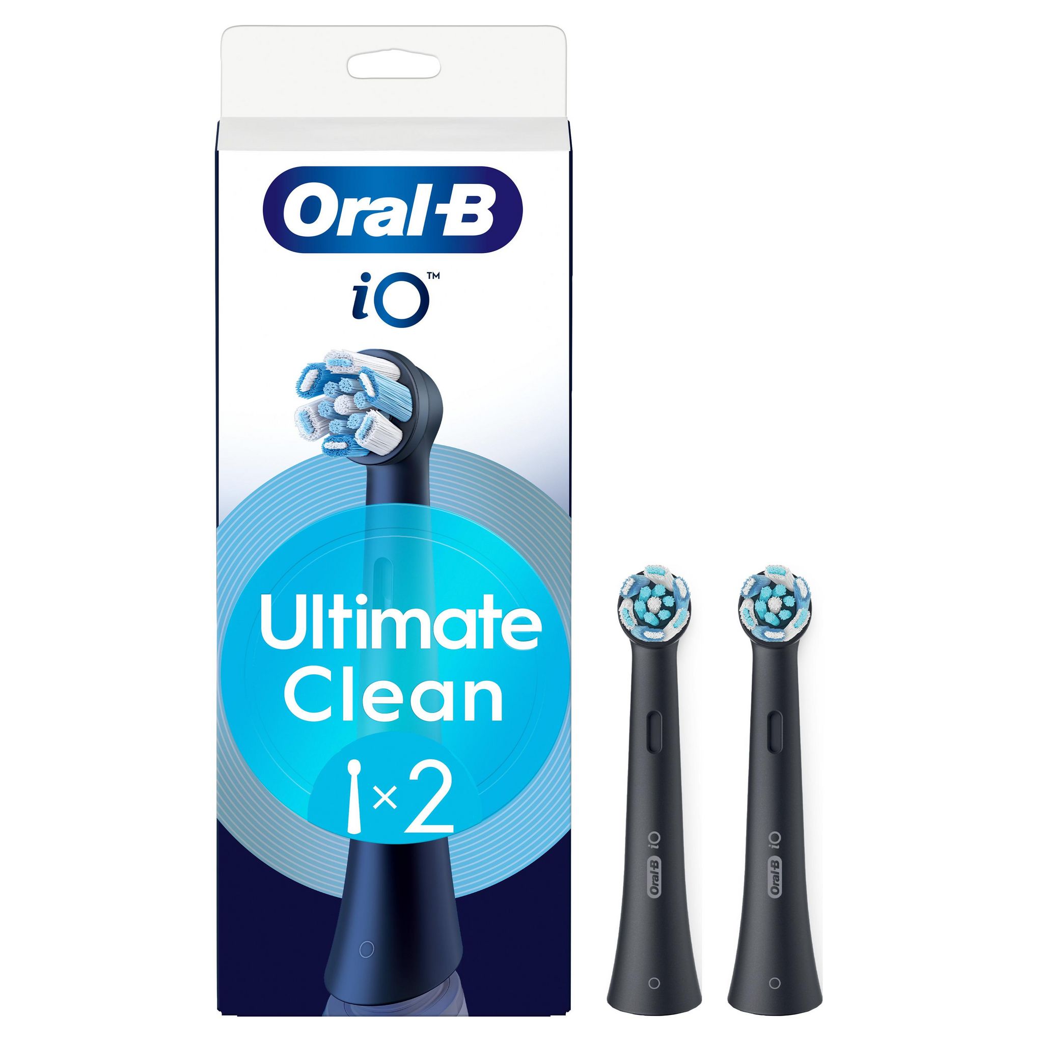 ORAL-B Série iO Ultimate Clean Recharge brosse à dents électrique noire 2 brossettes