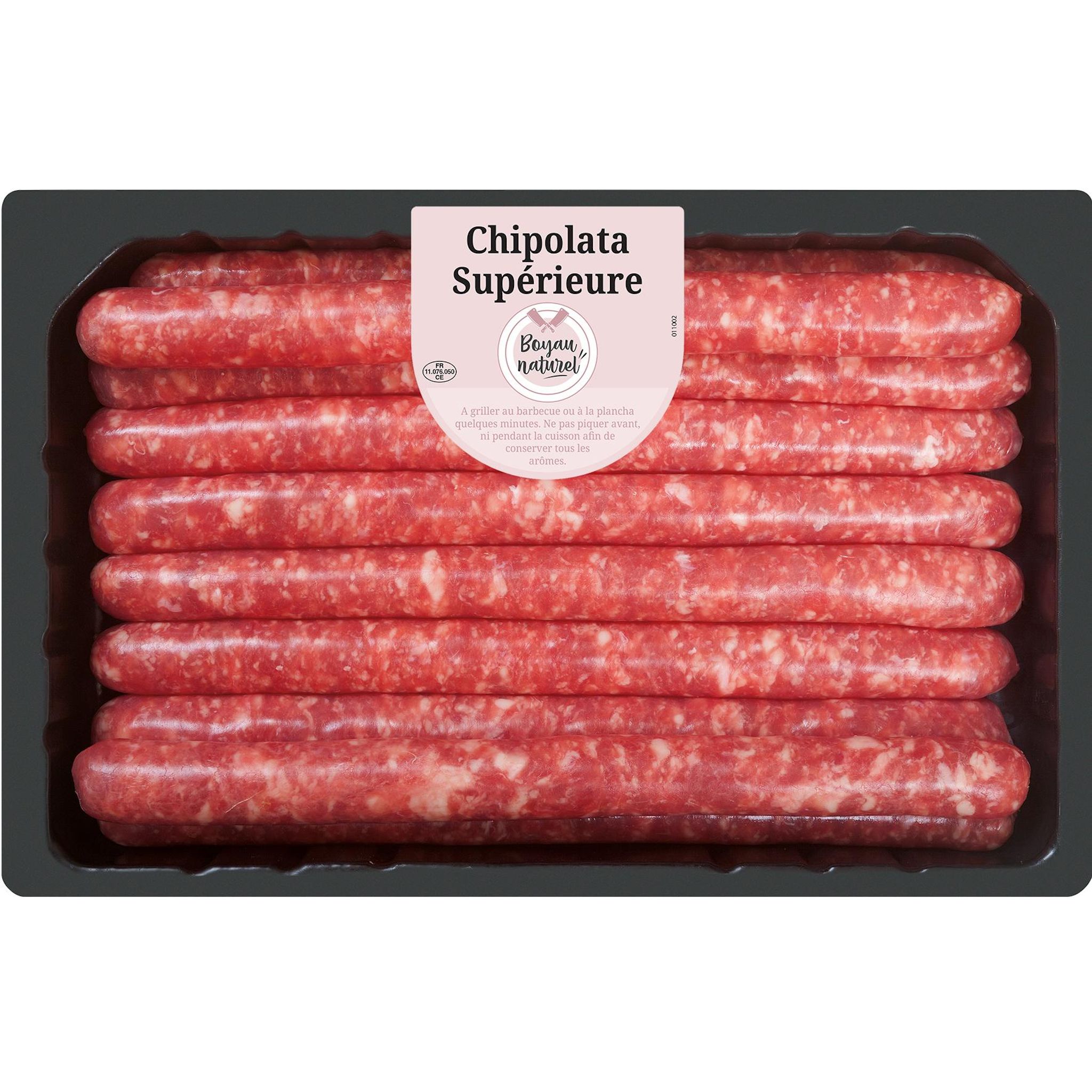 LES BRASERADES Chipolata supérieur, boyau naturel 10 pièces 700g