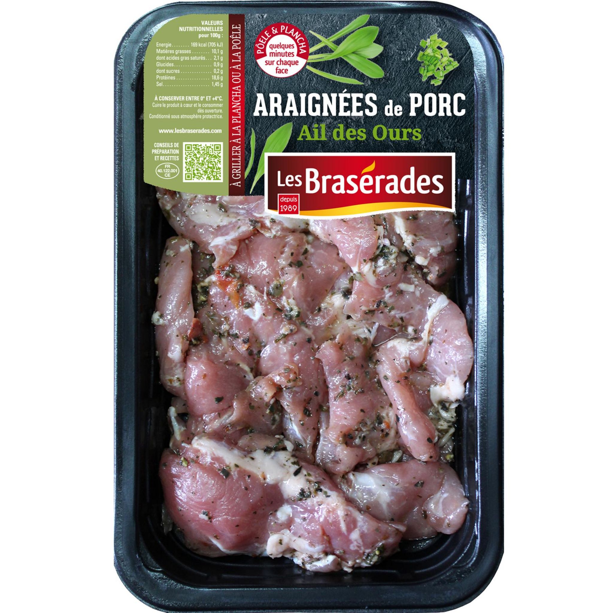 LES BRASERADES Araignées de Porc, ail des ours 0,300 kg