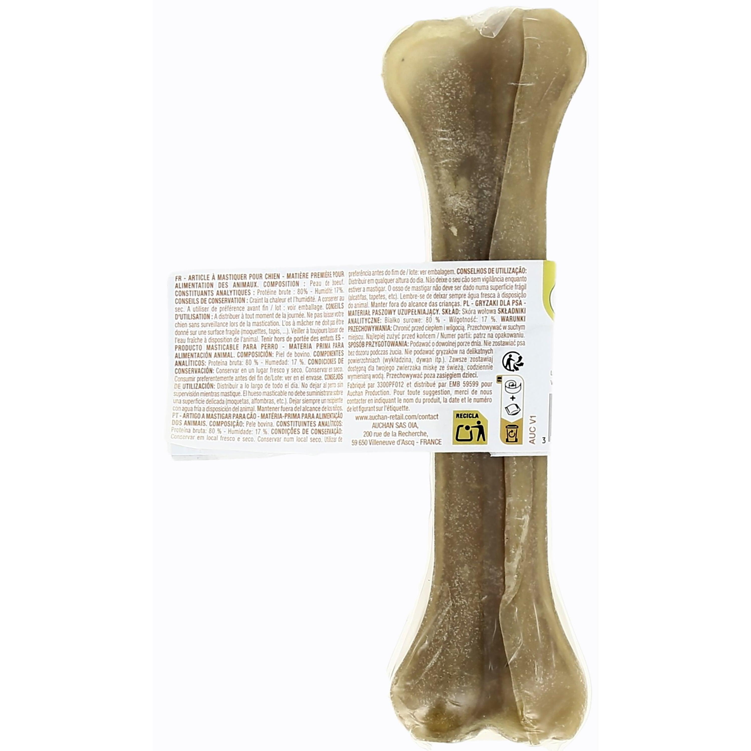 Voir la diapositive 2 : POUCE Os maxi à mâcher pour chien 140g