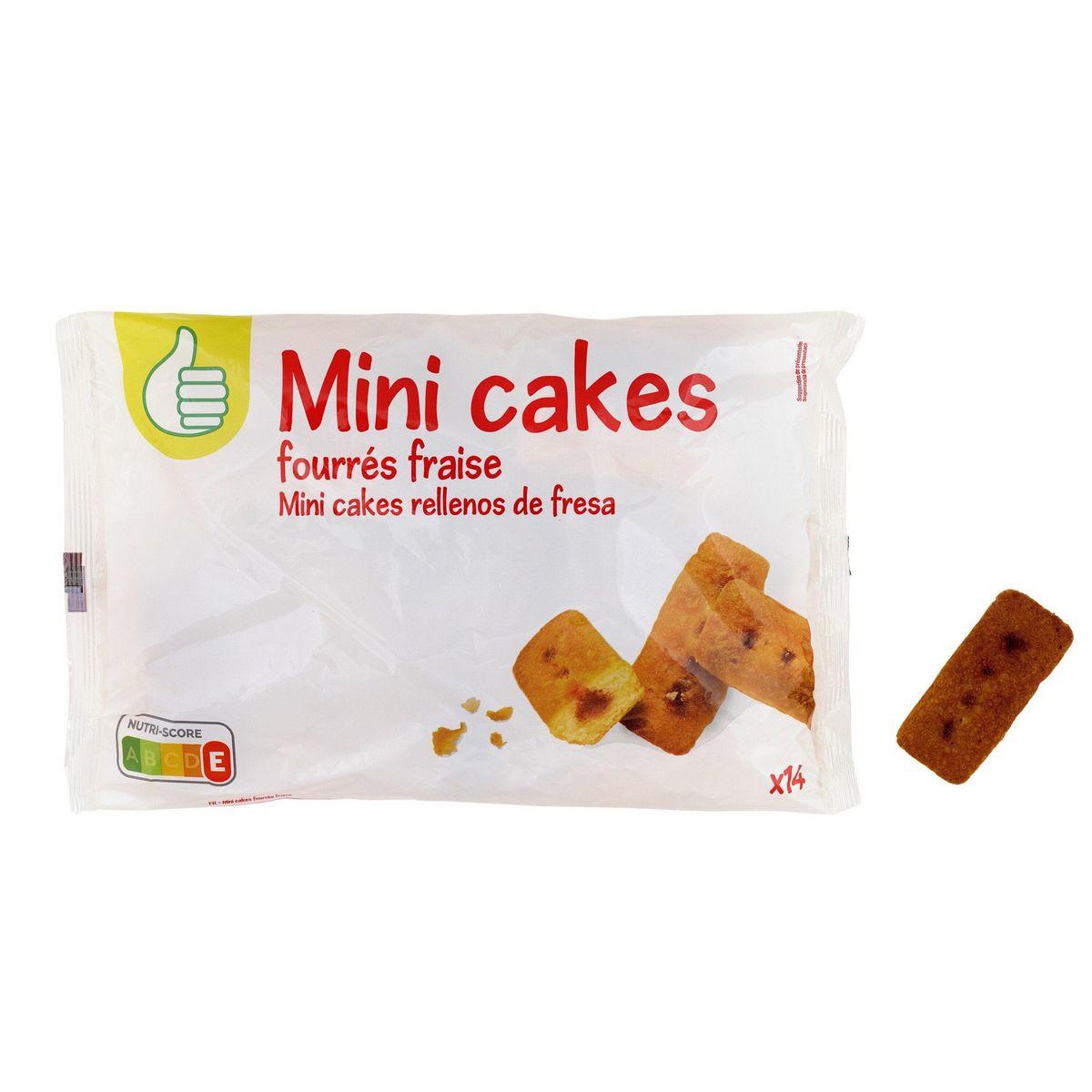 POUCE Mini cakes à la fraise 420g