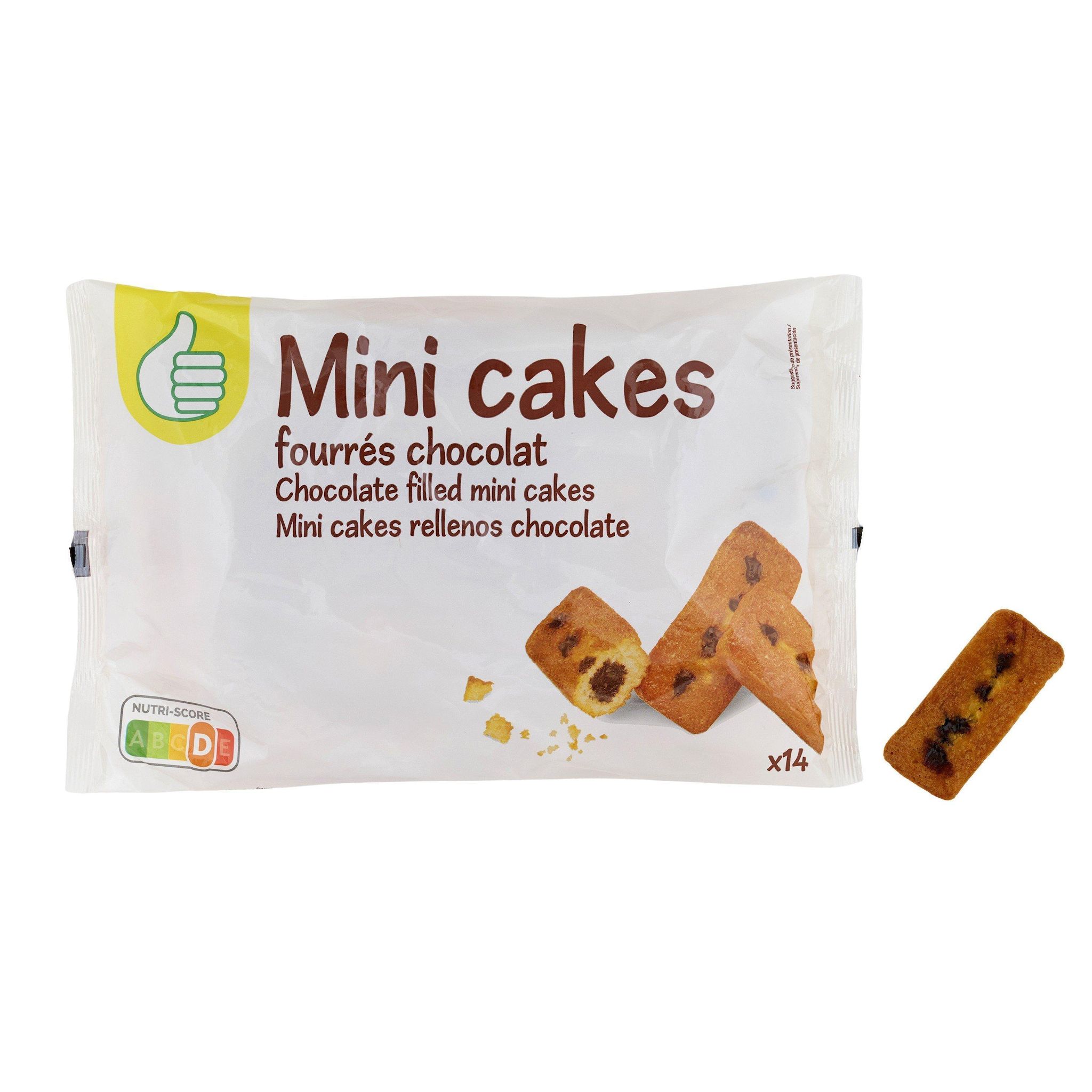 Voir la diapositive 2 : POUCE Mini cakes fourrés au chocolat 420g