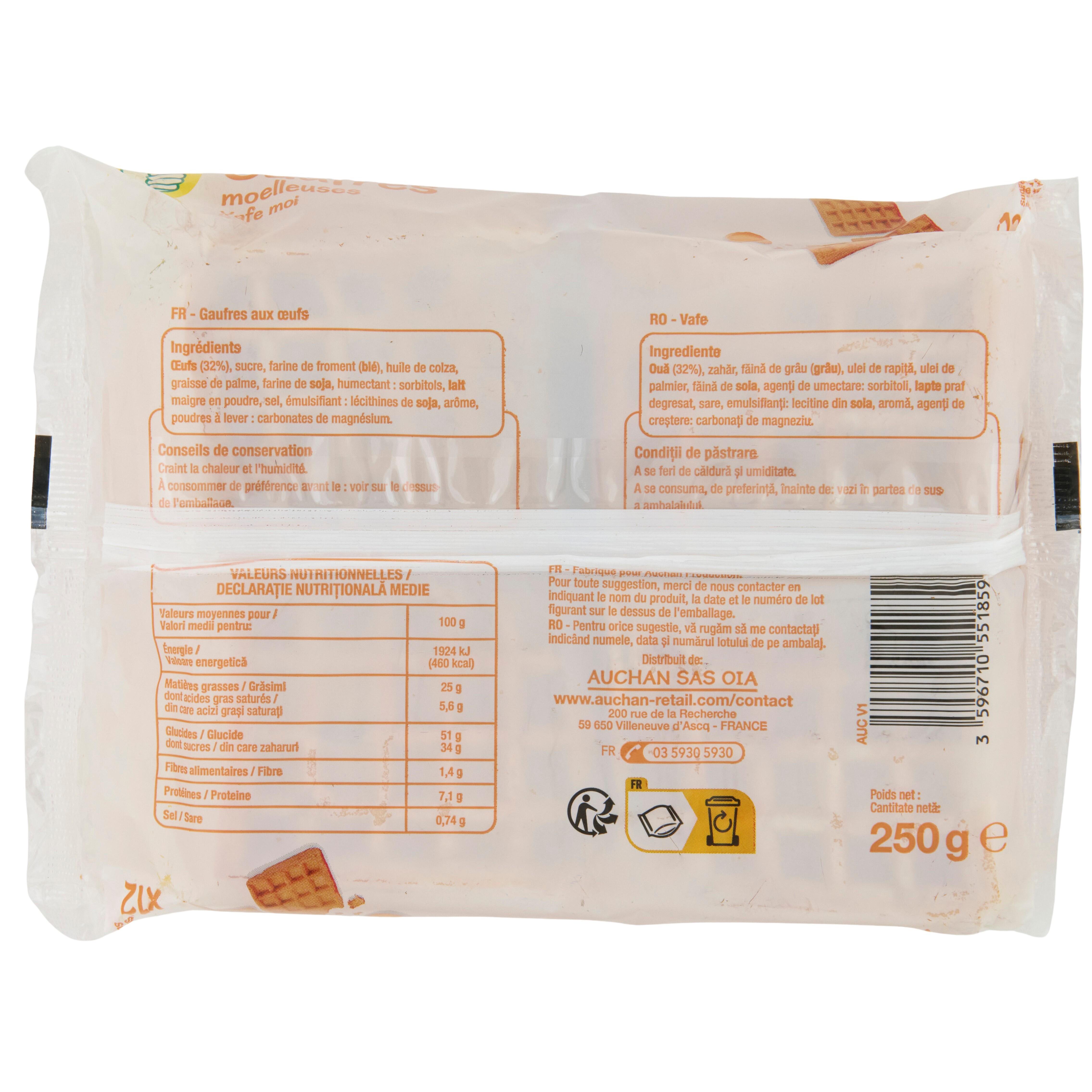 Voir la diapositive 3 : POUCE Gaufres aux oeufs 250g
