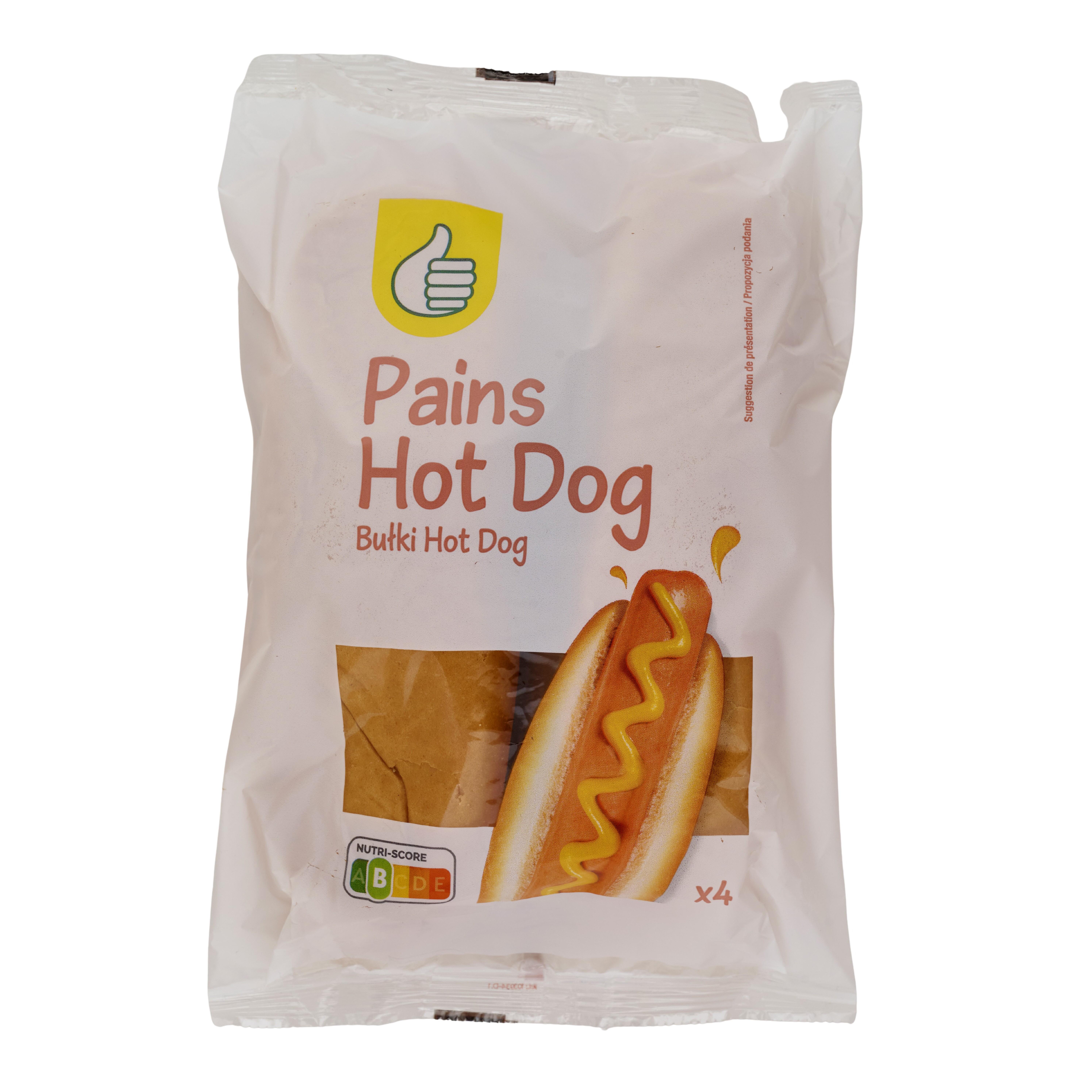 Voir la diapositive 3 : POUCE Pains hot dog 4 pièces 220g