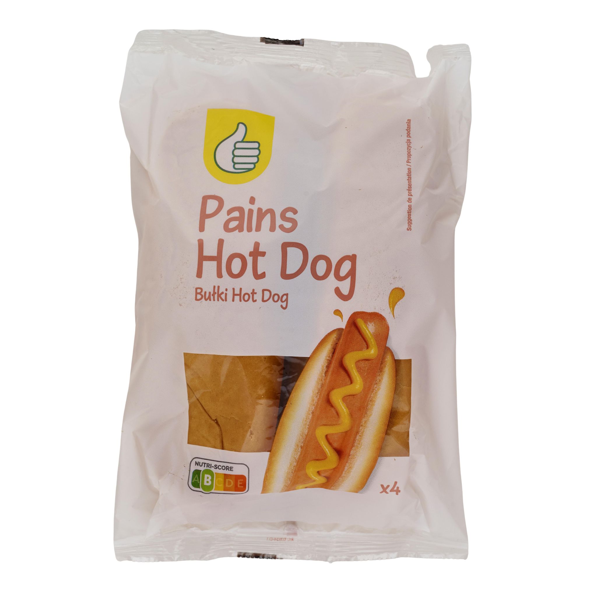 Voir la diapositive 3 : POUCE Pains hot dog 4 pièces 220g