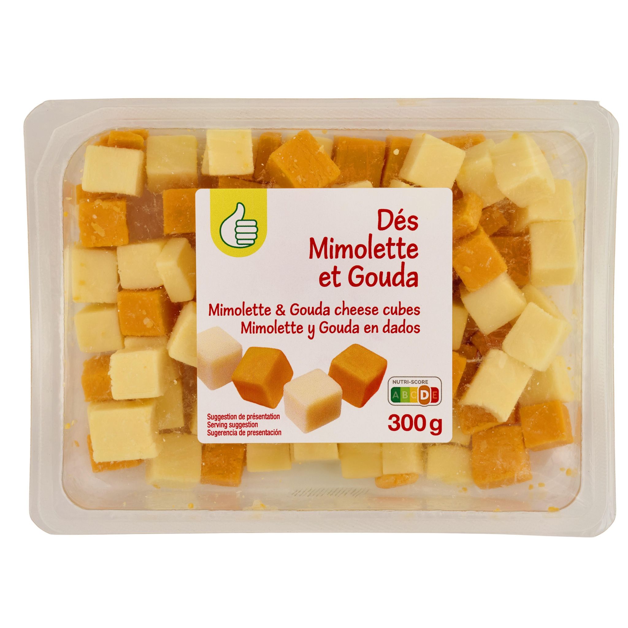 Voir la diapositive 3 : POUCE Dés gouda mimolette 300g