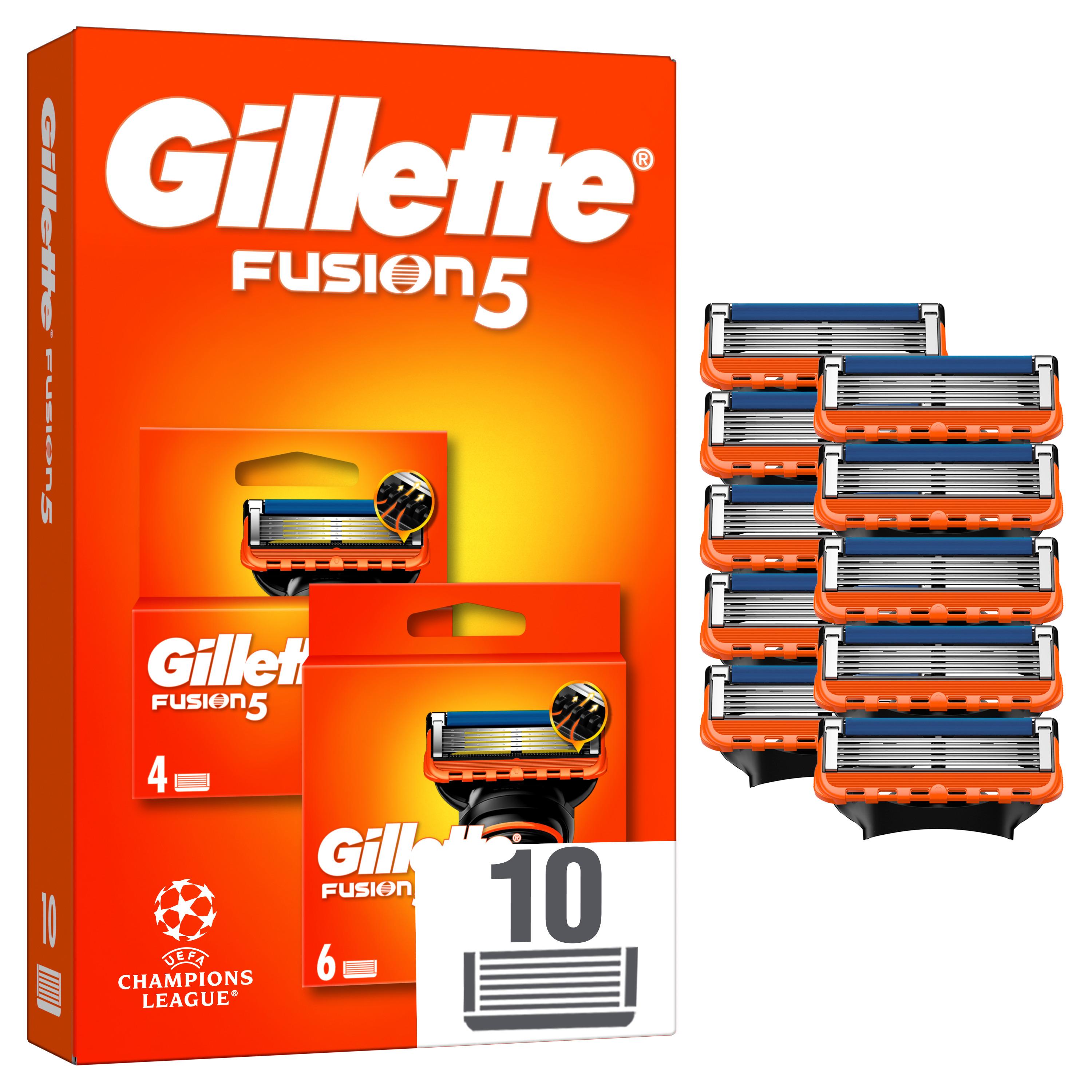 GILLETTE Fusion 5 recharges lames Champions League 6 recharges+4
