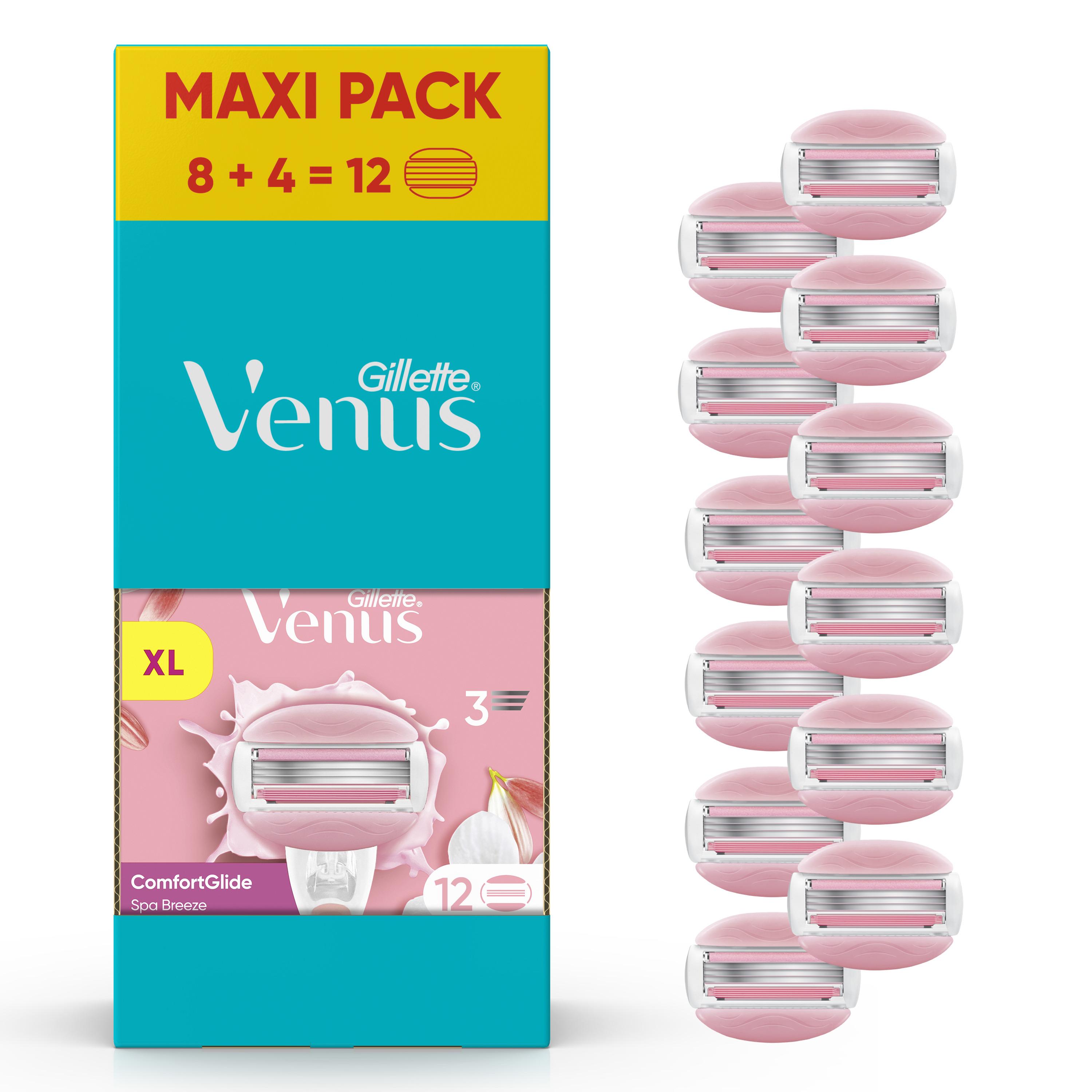 Voir la diapositive 2 : VENUS Comfortglide Recharges 3 lames spa Breeze 8+4 recharges