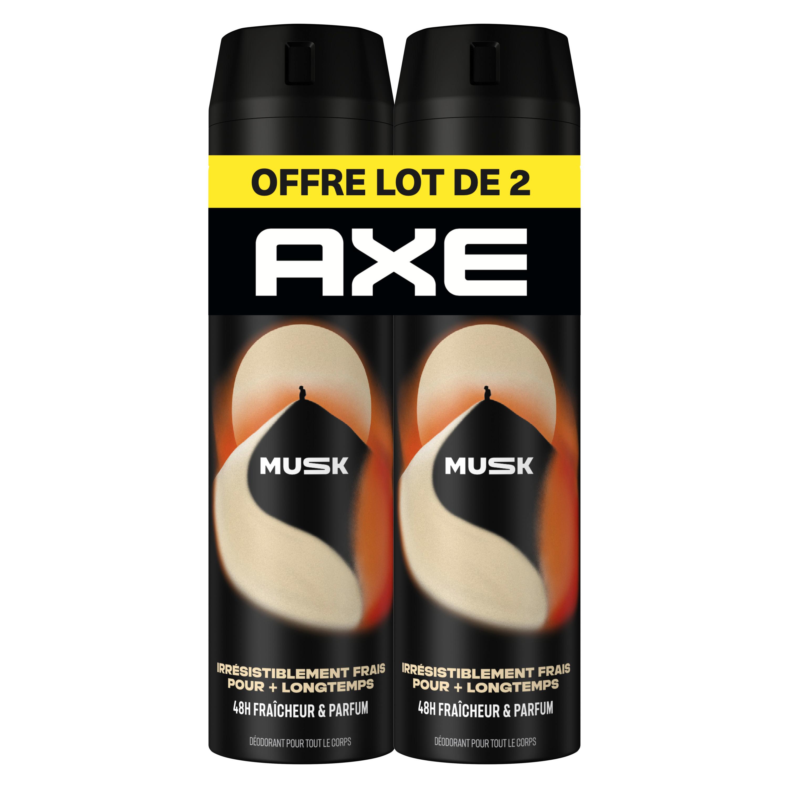 AXE déodorant spray 48h musk 2x200ml