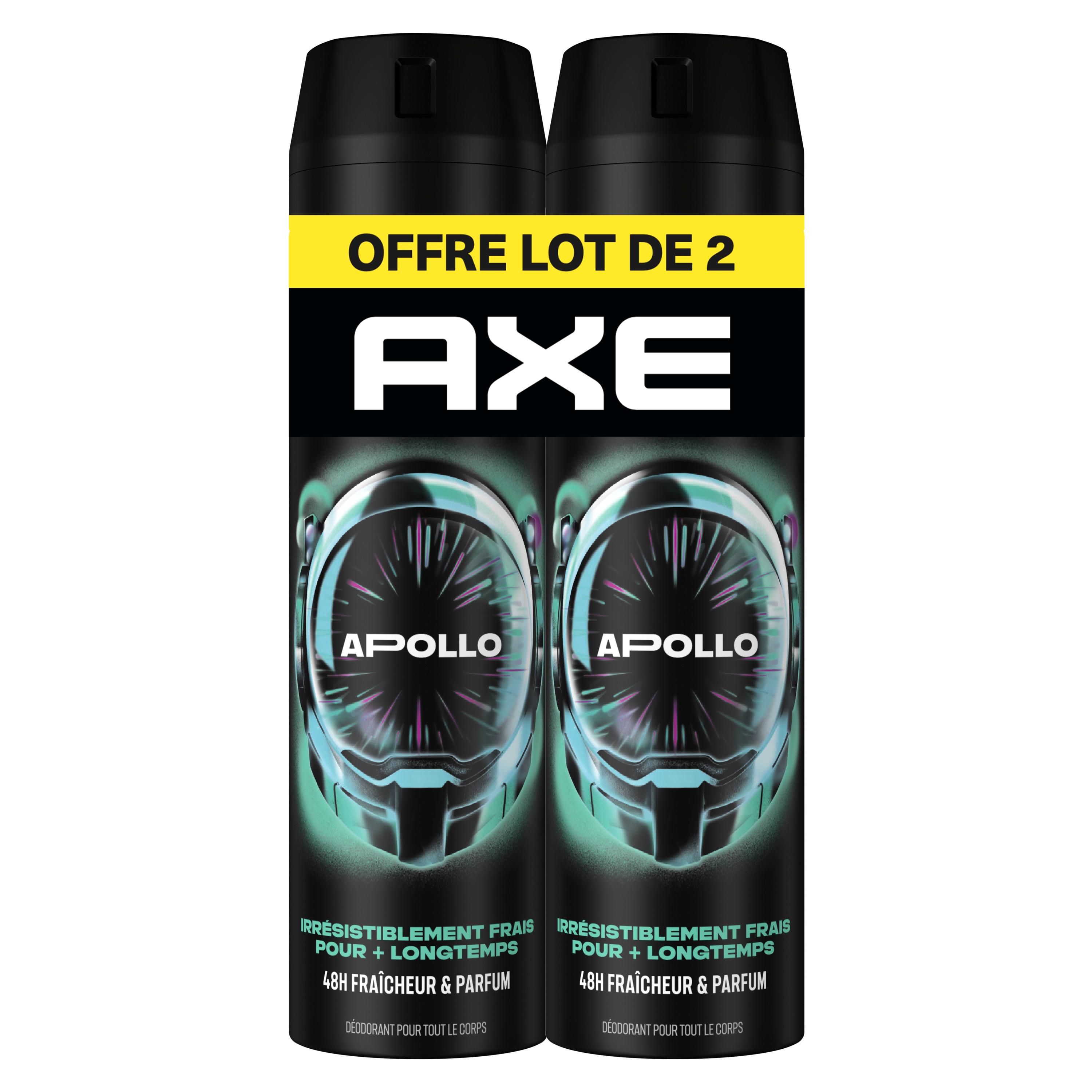 AXE Déodorant spray 48H apollo 2x200ml