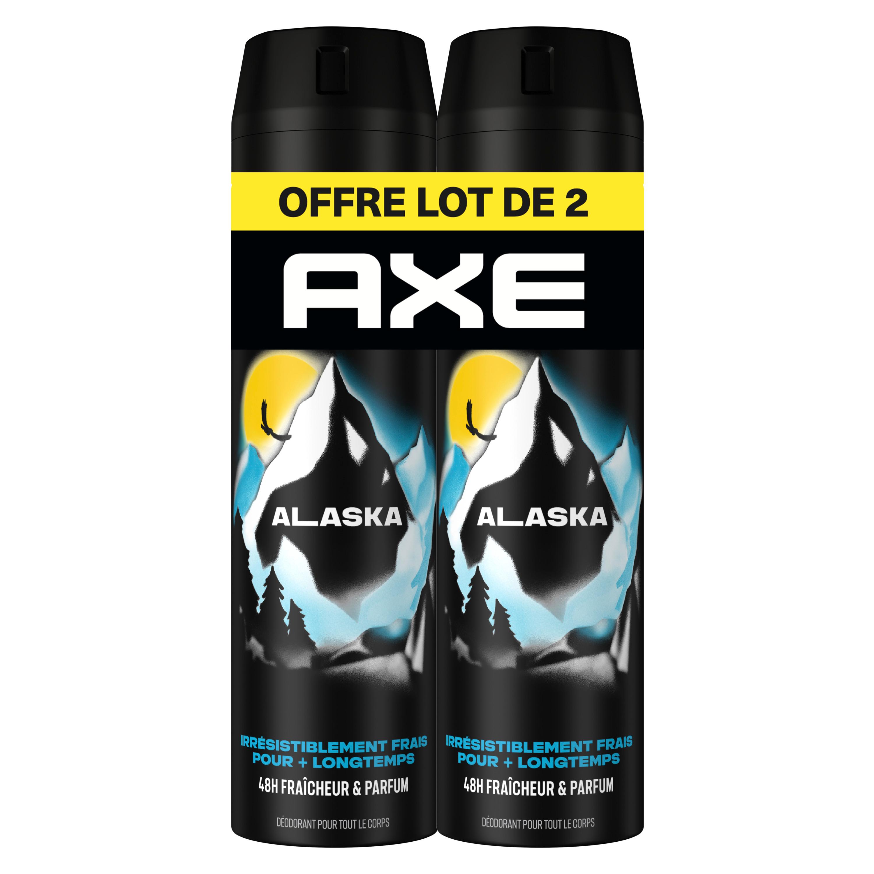AXE Déodorant spray 48h alaska 2x200ml