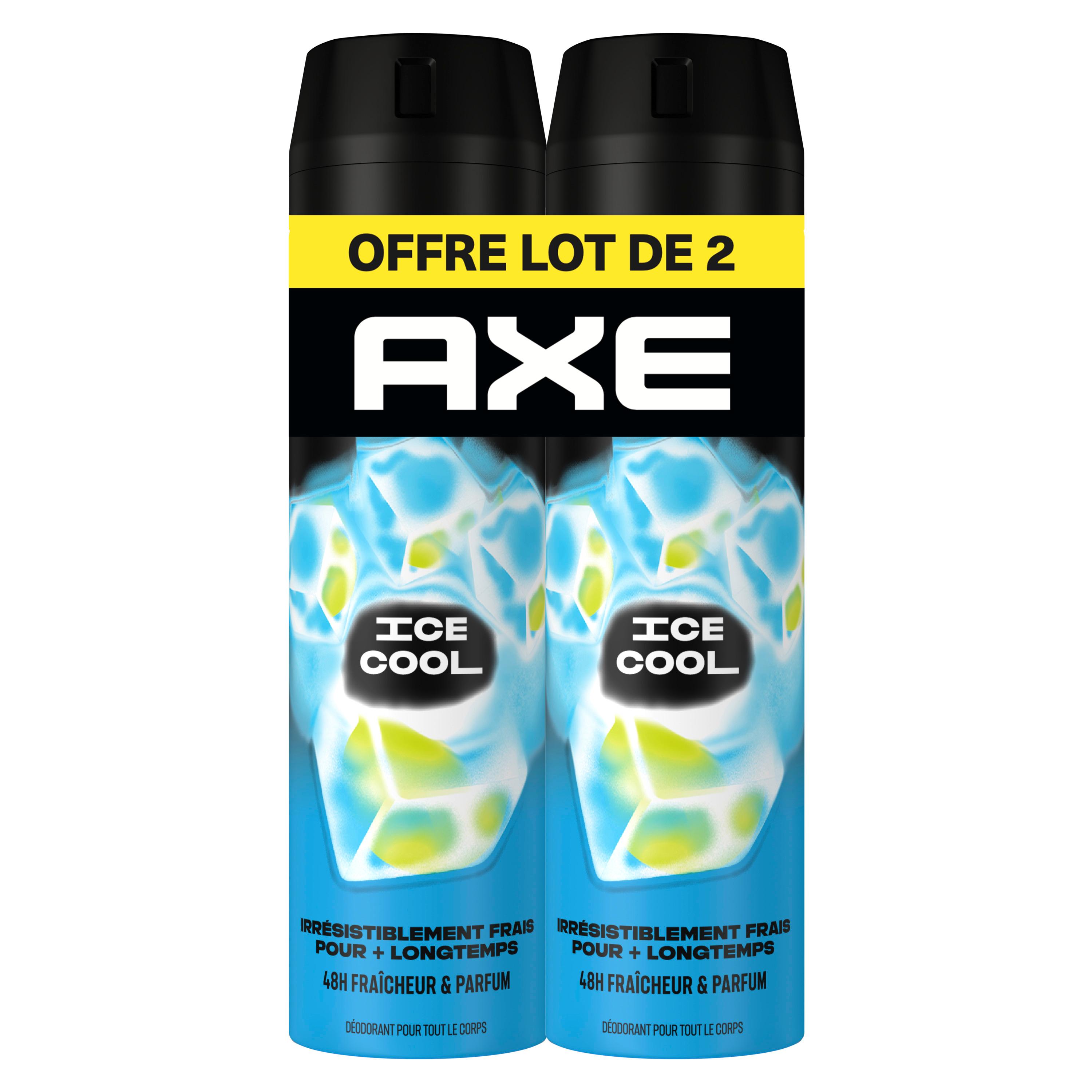 AXE Déodorant spray 48h ice cool 2x200ml