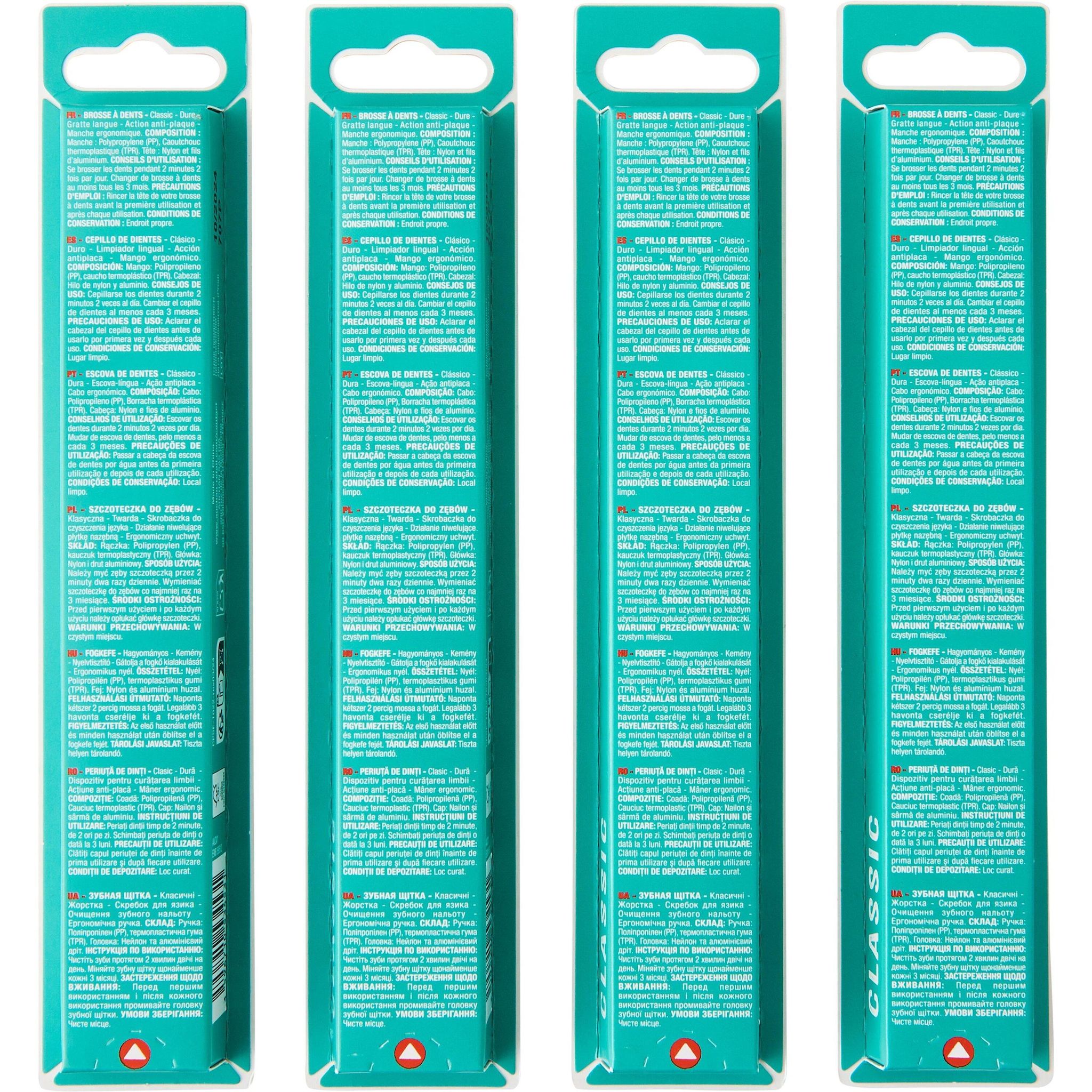 Voir la diapositive 2 : AUCHAN Brosse à dents dure 1 brosse