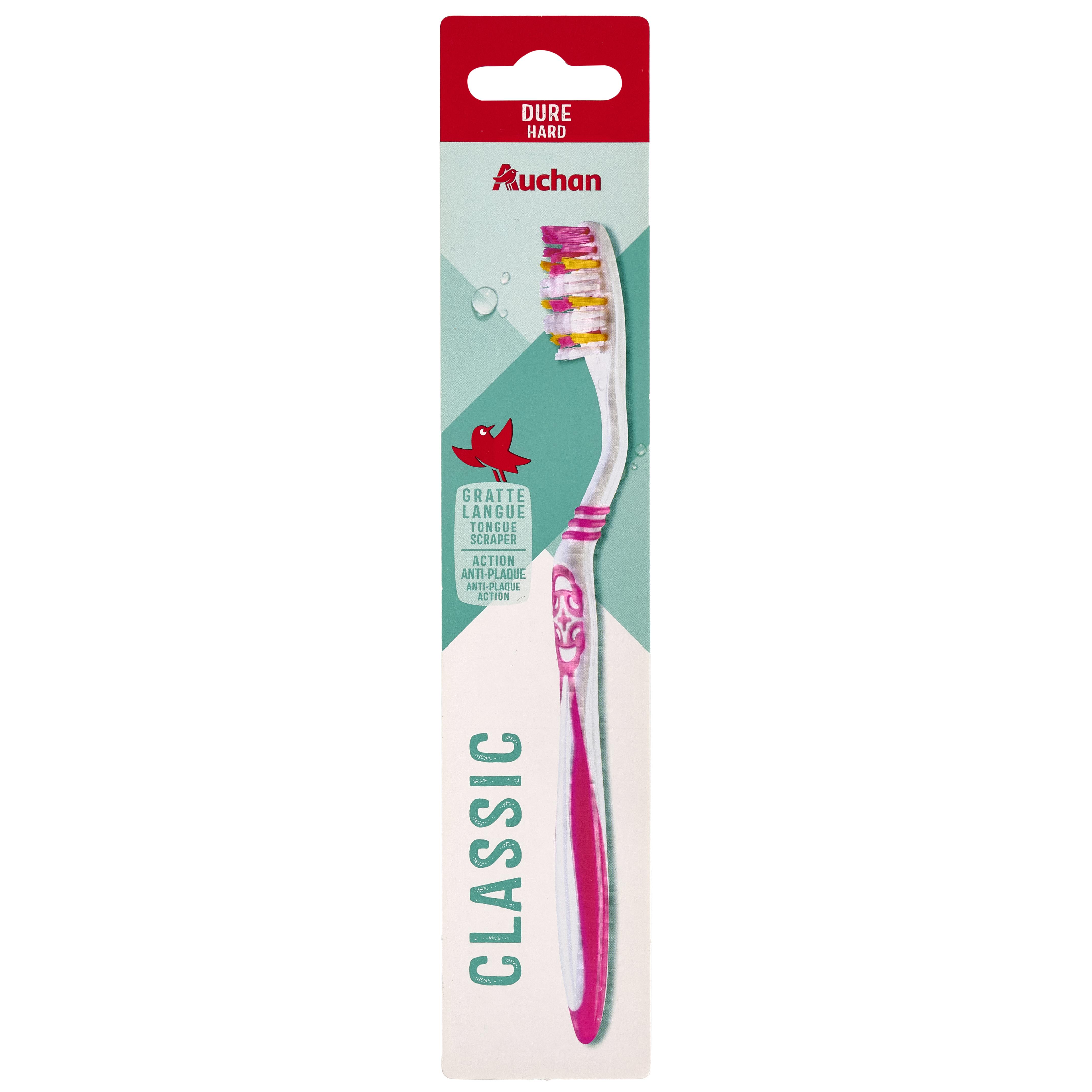 Voir la diapositive 3 : AUCHAN Brosse à dents dure 1 brosse