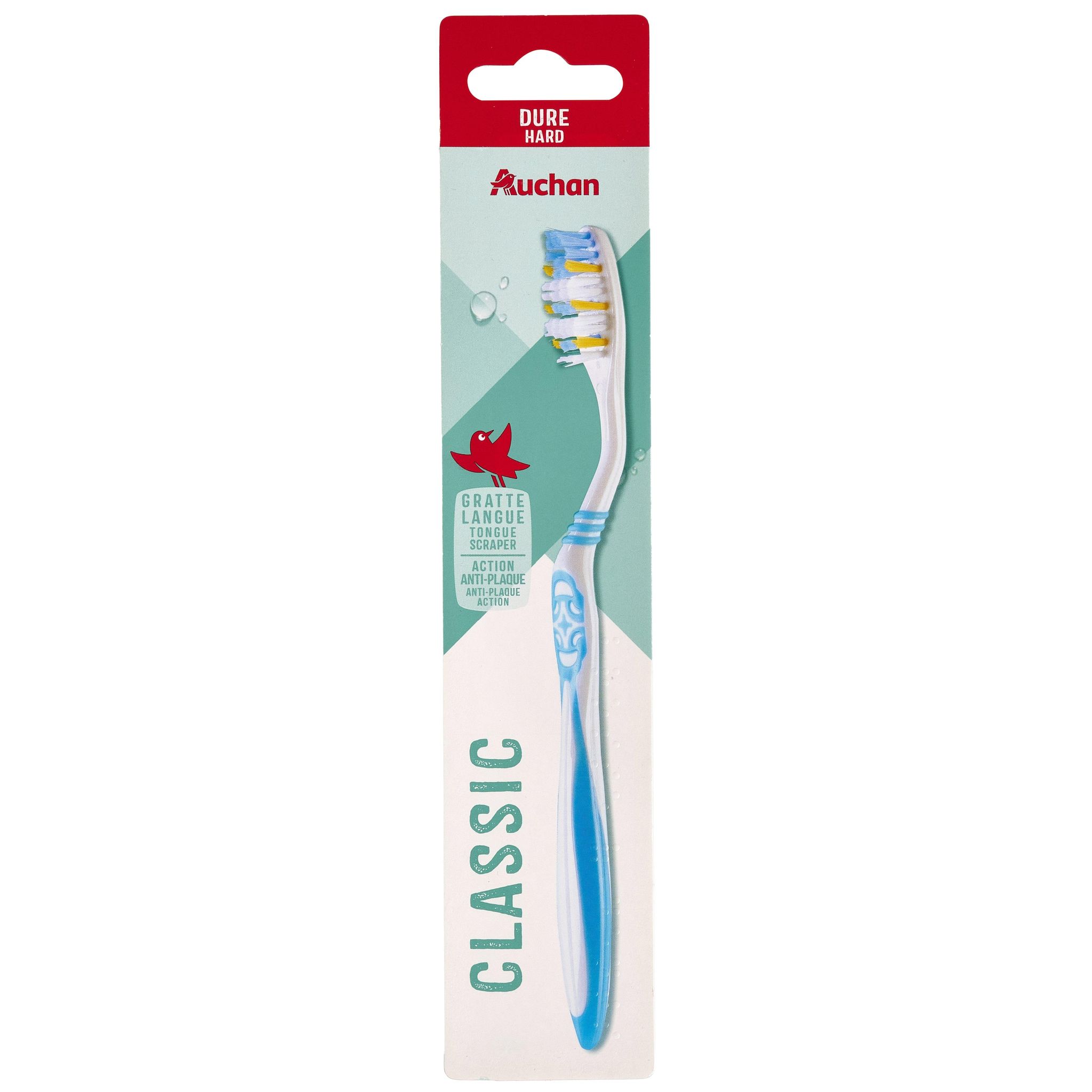 Voir la diapositive 6 : AUCHAN Brosse à dents dure 1 brosse