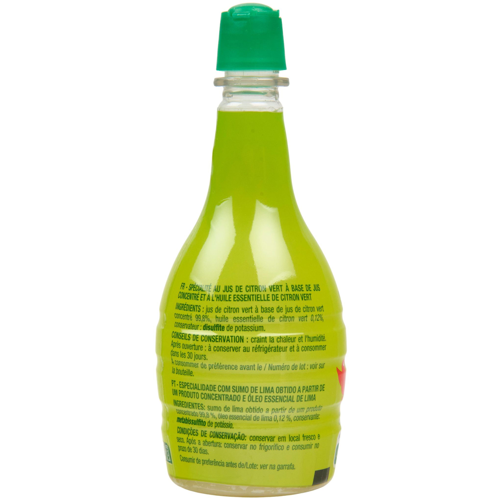 Voir la diapositive 2 : AUCHAN Jus à base de concentré de citron vert 20cl
