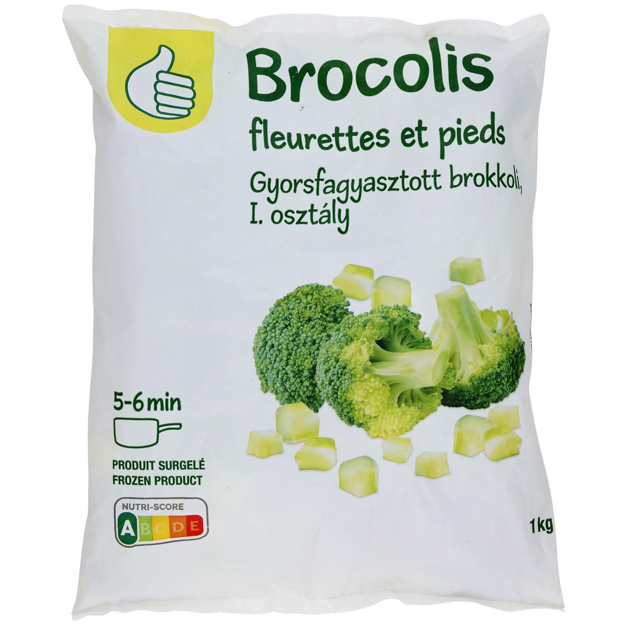 POUCE Brocoli fleurette et pied 1kg