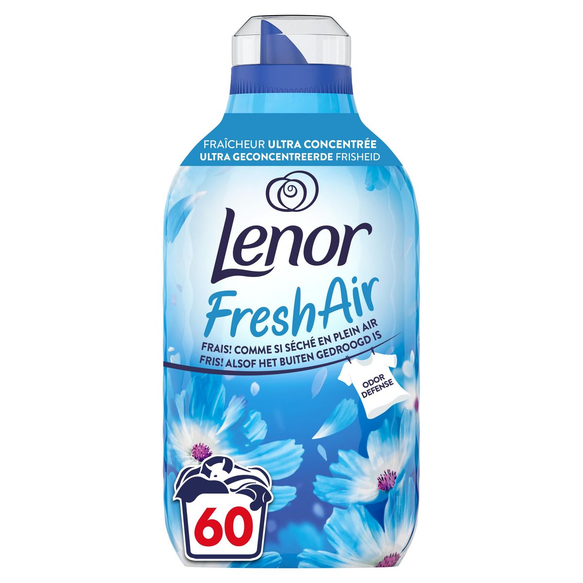 LENOR Adoucissant liquide fraîcheur matinale 60 lavages 840ml