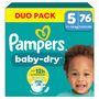 Voir la diapositive 2 : PAMPERS Baby Dry Couches taille 5 (11-16kg) 76 couches